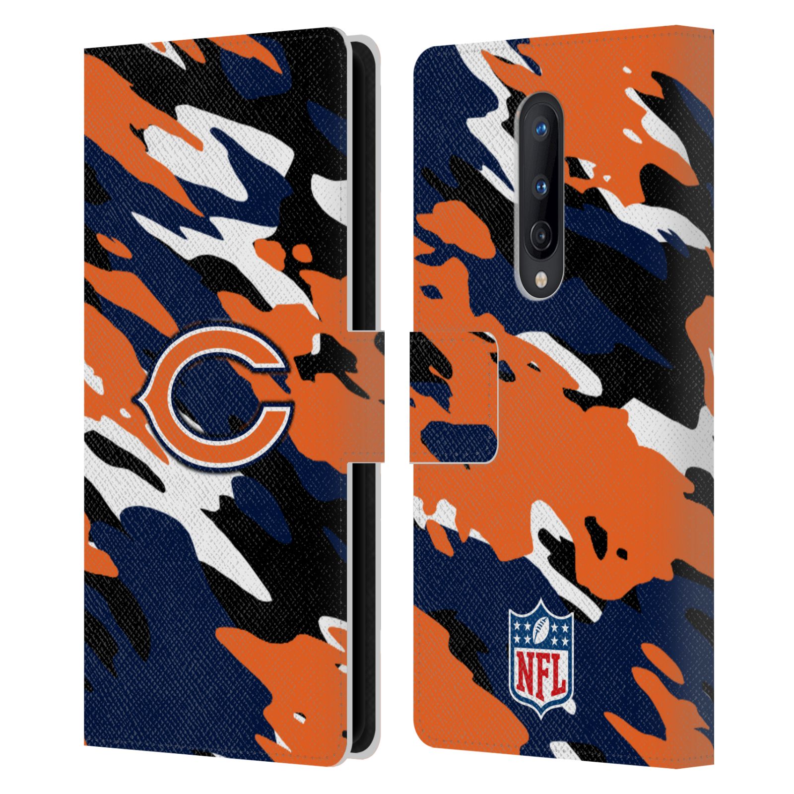 OFFICIAL NFL CHICAGO BEARS LOGO LEATHER BOOK WALLET CASE FOR ONEPLUS PHONES - Picture 8 of 13