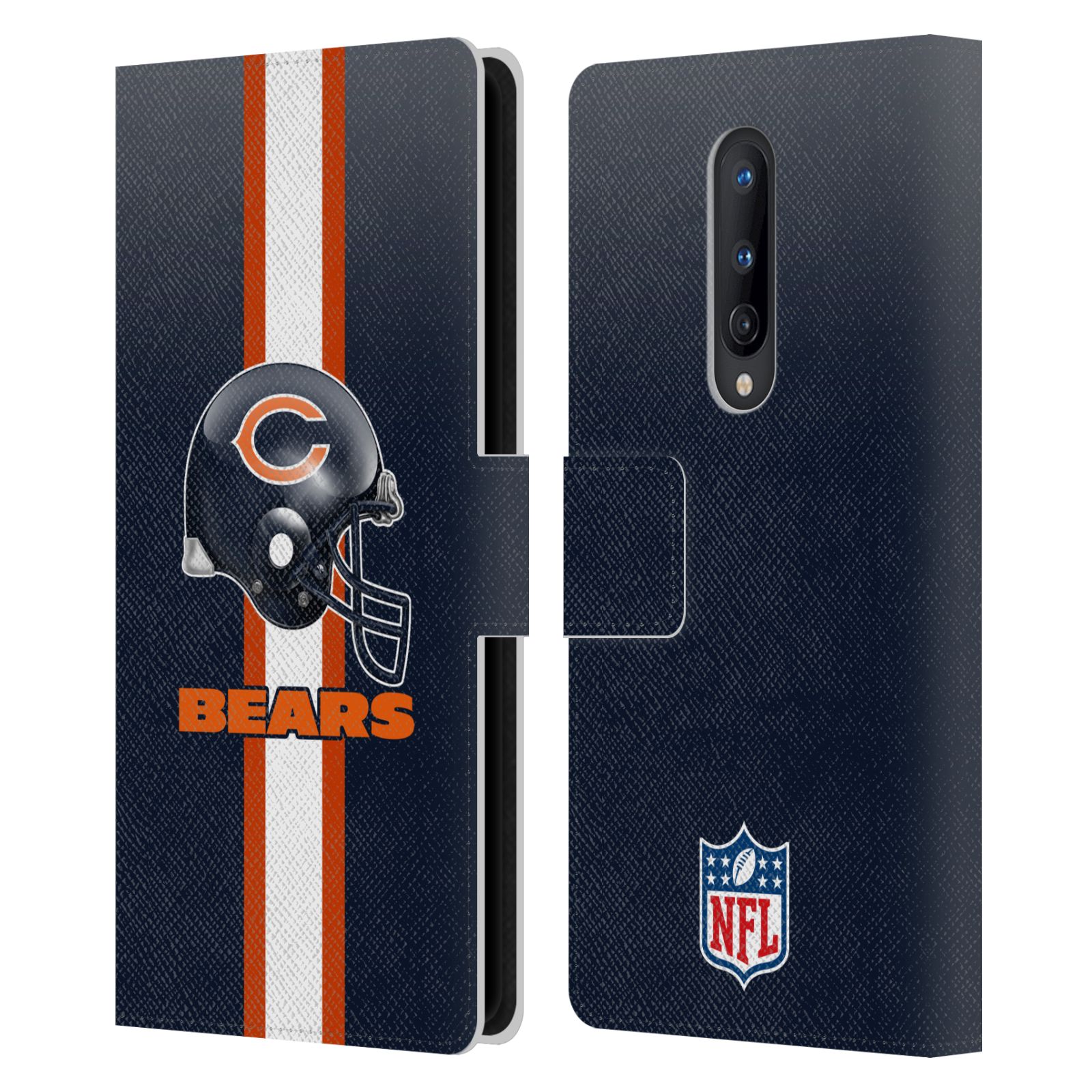 OFFICIAL NFL CHICAGO BEARS LOGO LEATHER BOOK WALLET CASE FOR ONEPLUS PHONES - Picture 11 of 13