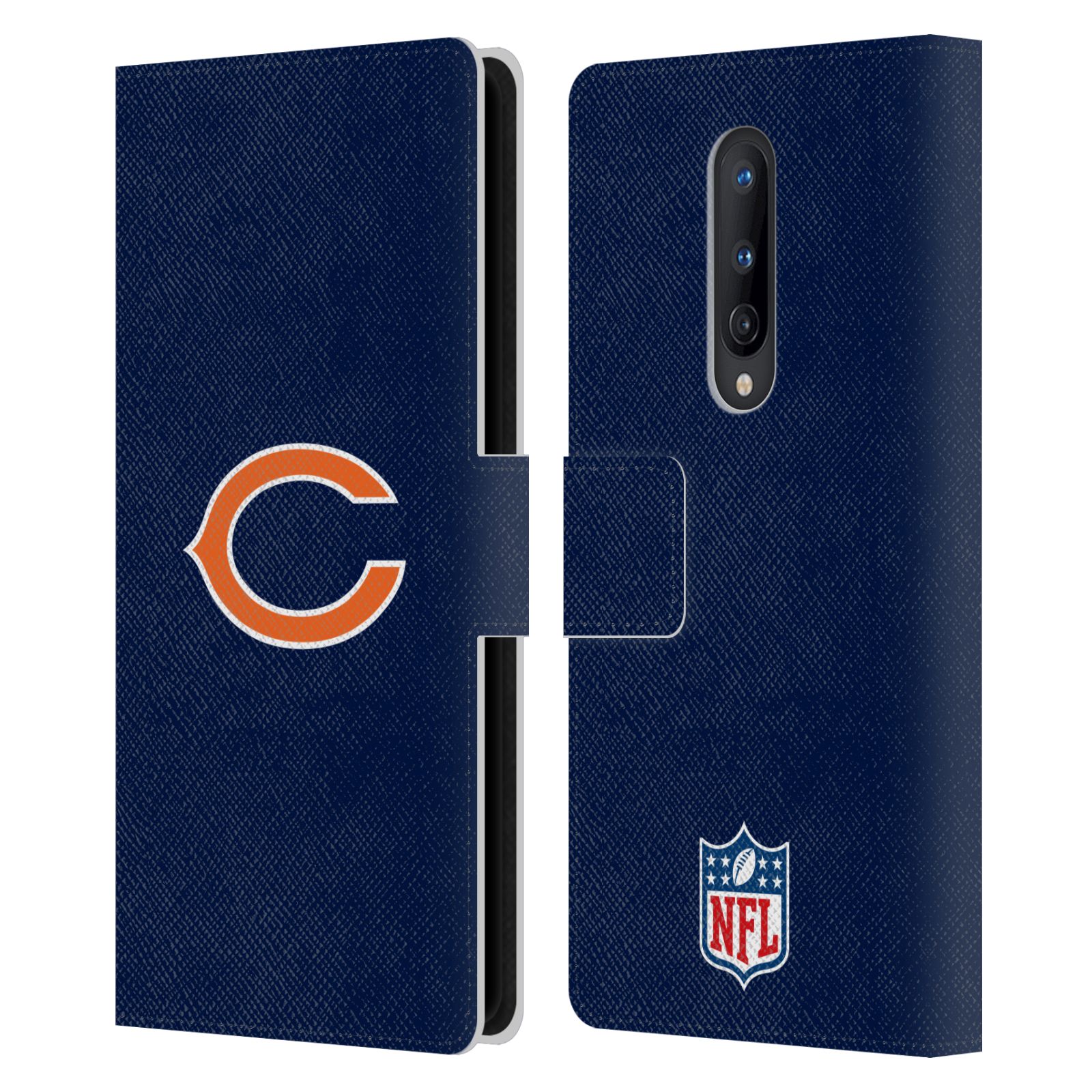 OFFICIAL NFL CHICAGO BEARS LOGO LEATHER BOOK WALLET CASE FOR ONEPLUS PHONES - Picture 12 of 13