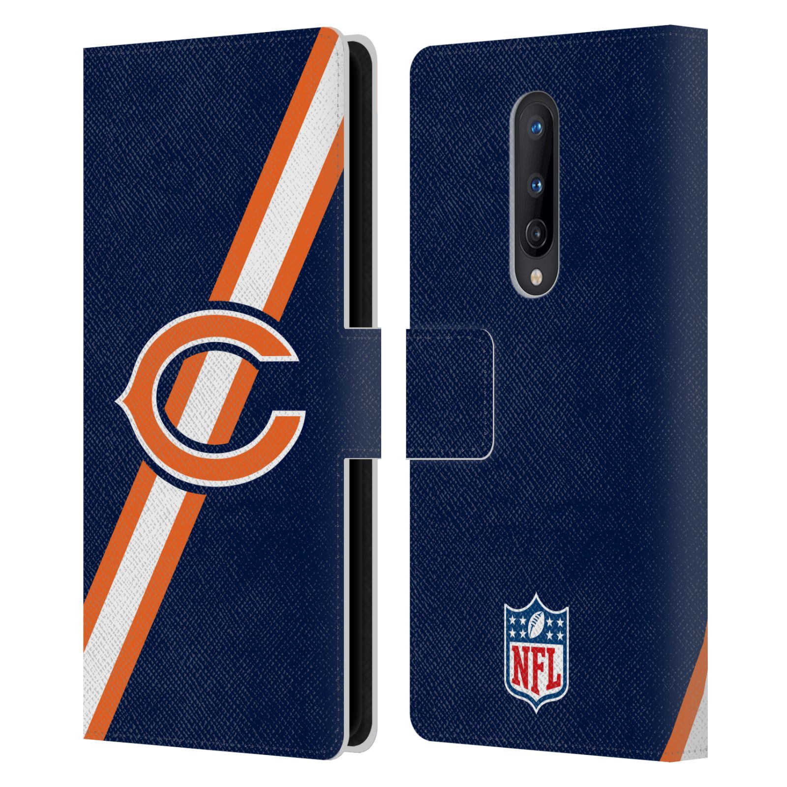 OFFICIAL NFL CHICAGO BEARS LOGO LEATHER BOOK WALLET CASE FOR ONEPLUS PHONES - Picture 13 of 13