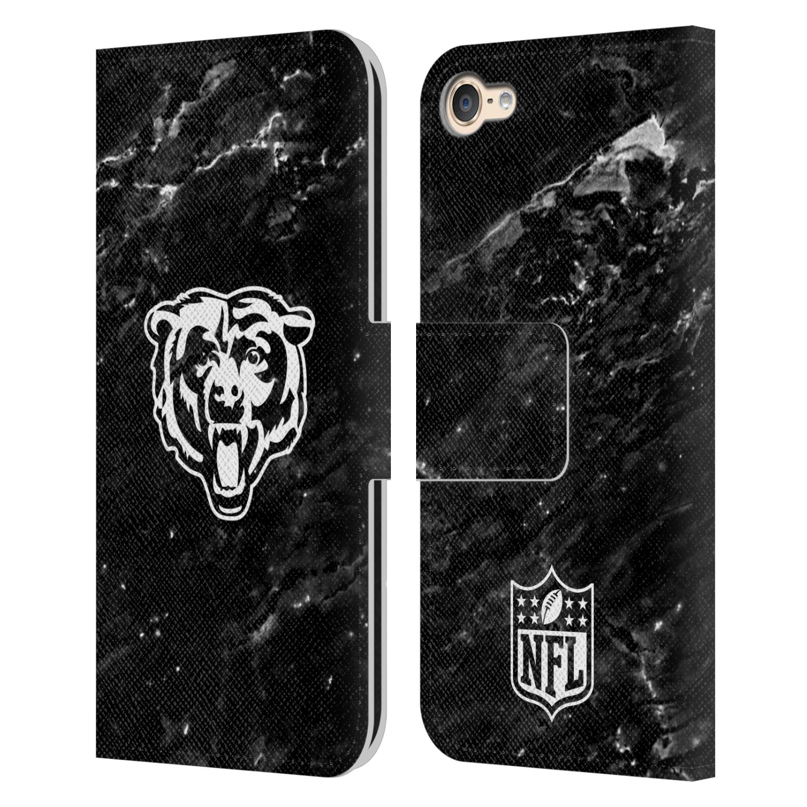 OFFICIAL NFL CHICAGO BEARS ARTWORK LEATHER BOOK CASE FOR APPLE iPOD TOUCH MP3 - Picture 8 of 10
