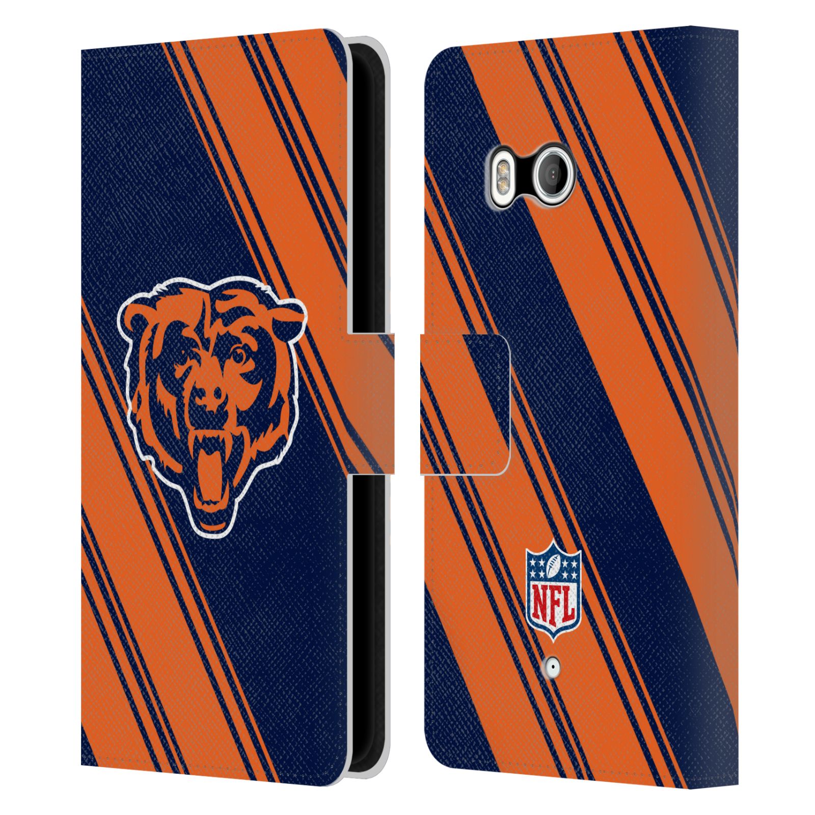 OFFICIAL NFL CHICAGO BEARS ARTWORK LEATHER BOOK WALLET CASE FOR HTC PHONES 1 - Picture 7 of 7