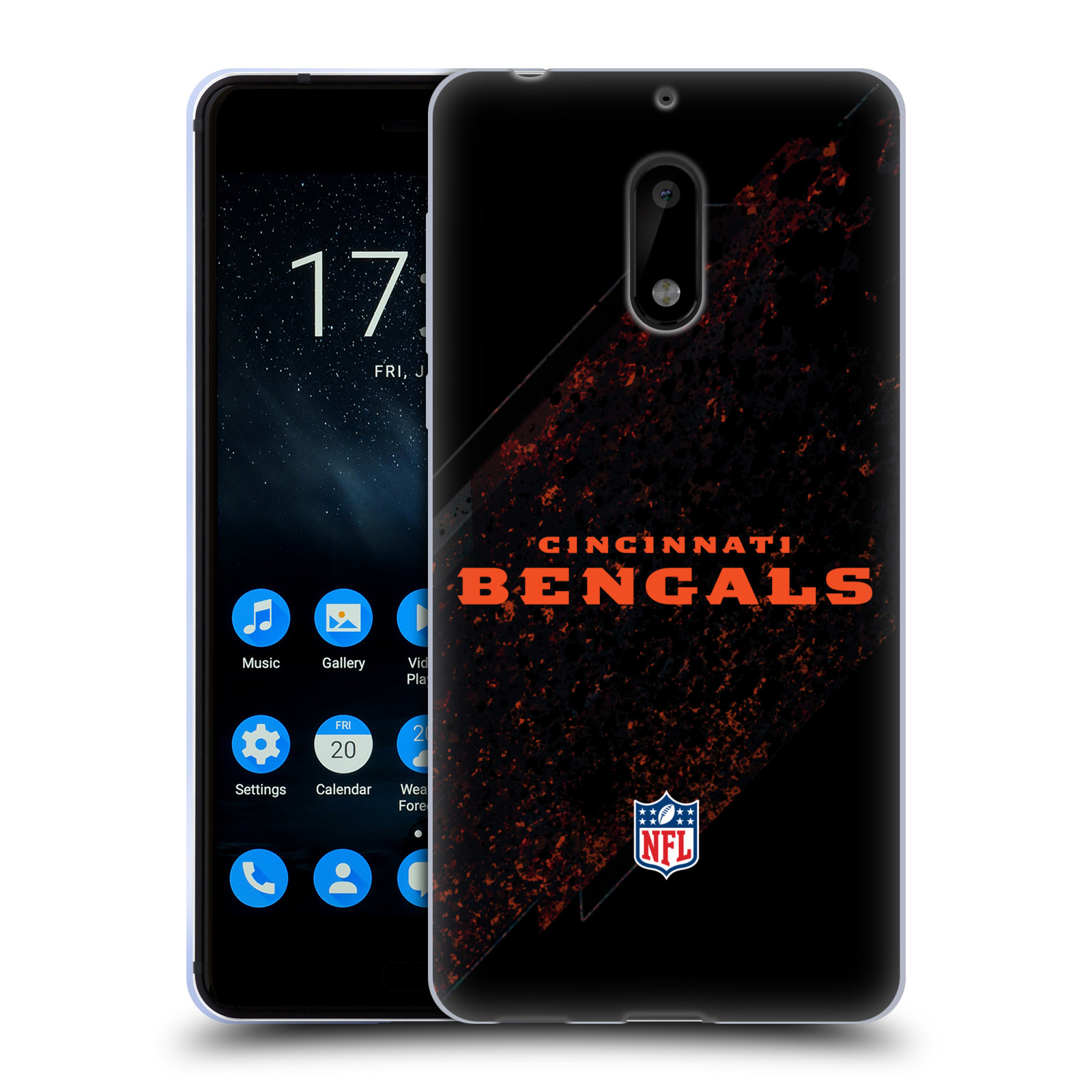 OFFICIAL NFL CINCINNATI BENGALS LOGO SOFT GEL CASE FOR NOKIA PHONES 1 - Picture 8 of 14