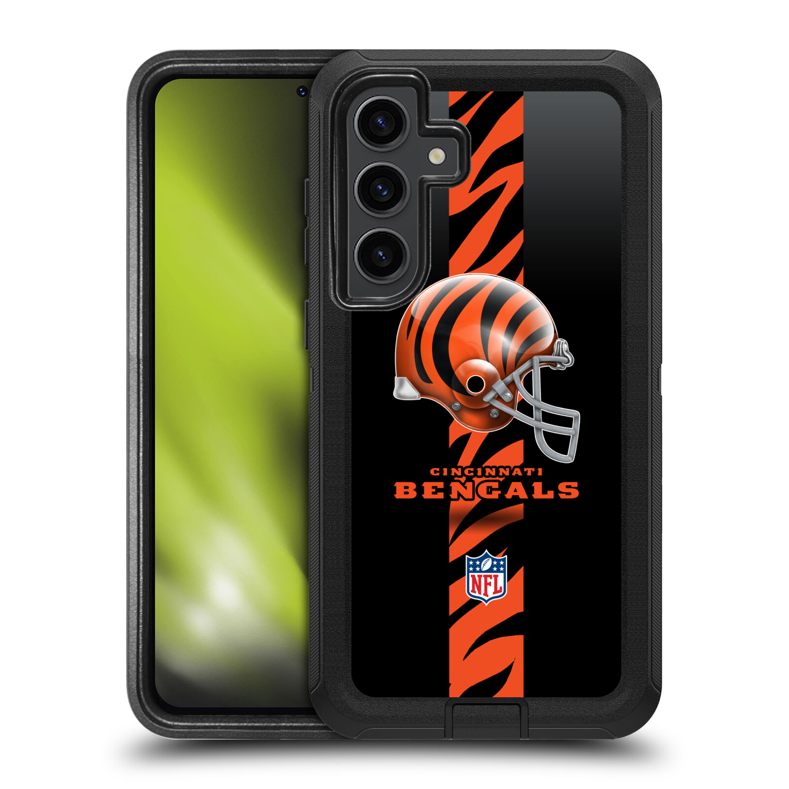 NFL CINCINNATI BENGALS LOGO ULTRA-ARMOURED SHOCKPROOF CASE FOR GOOGLE PHONES - Picture 8 of 8