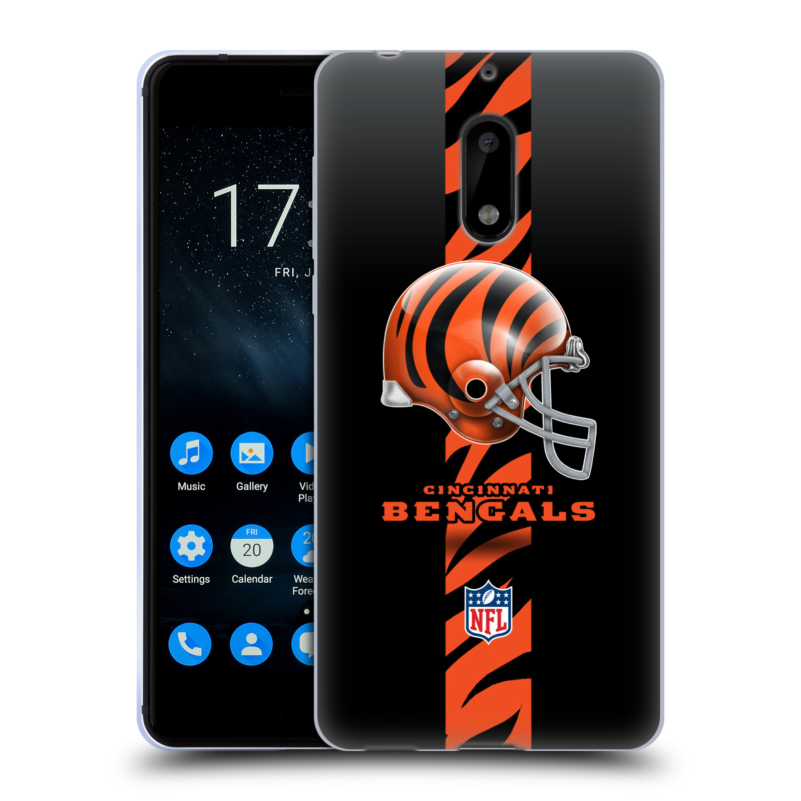 OFFICIAL NFL CINCINNATI BENGALS LOGO SOFT GEL CASE FOR NOKIA PHONES 1 - Picture 12 of 14
