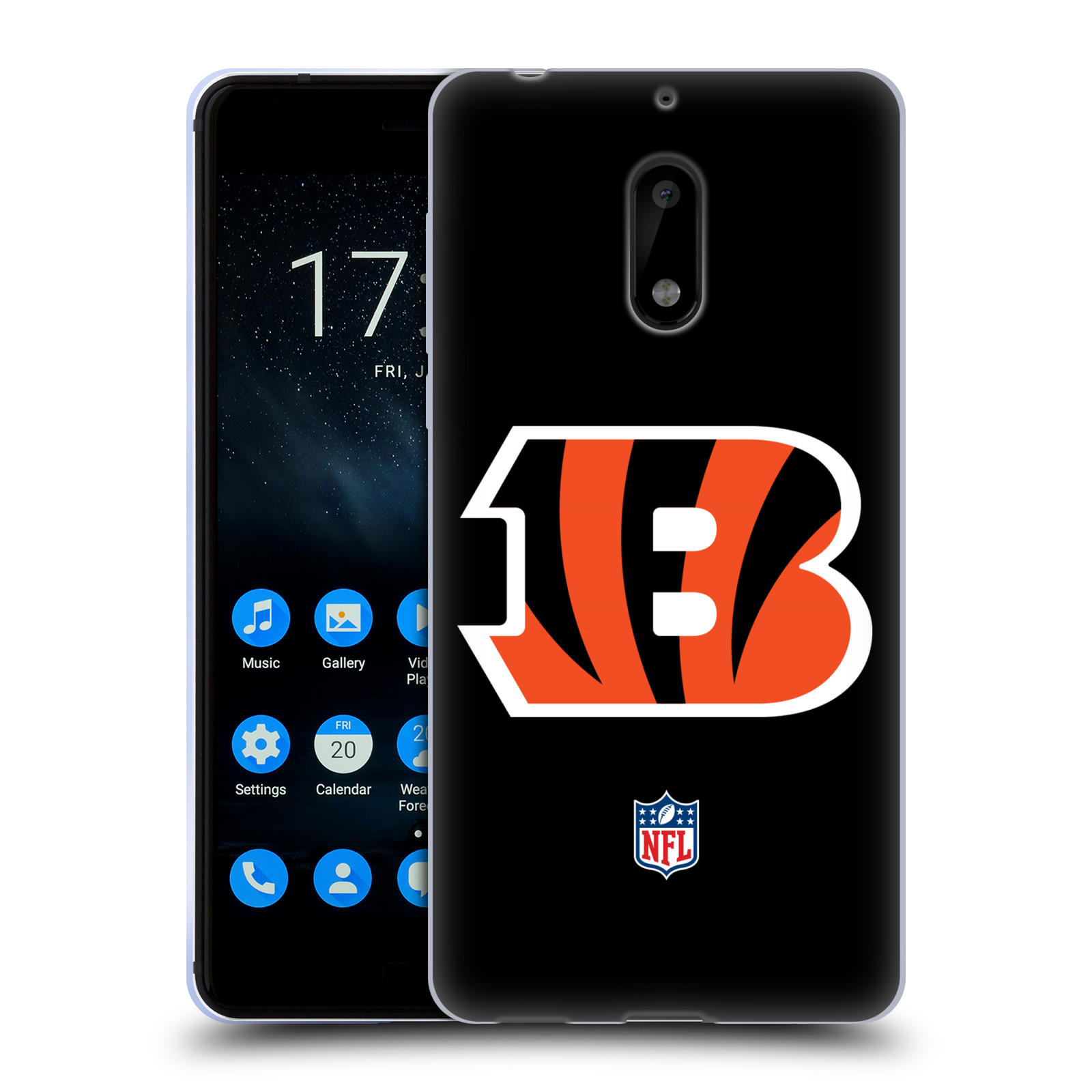 OFFICIAL NFL CINCINNATI BENGALS LOGO SOFT GEL CASE FOR NOKIA PHONES 1 - Picture 13 of 14