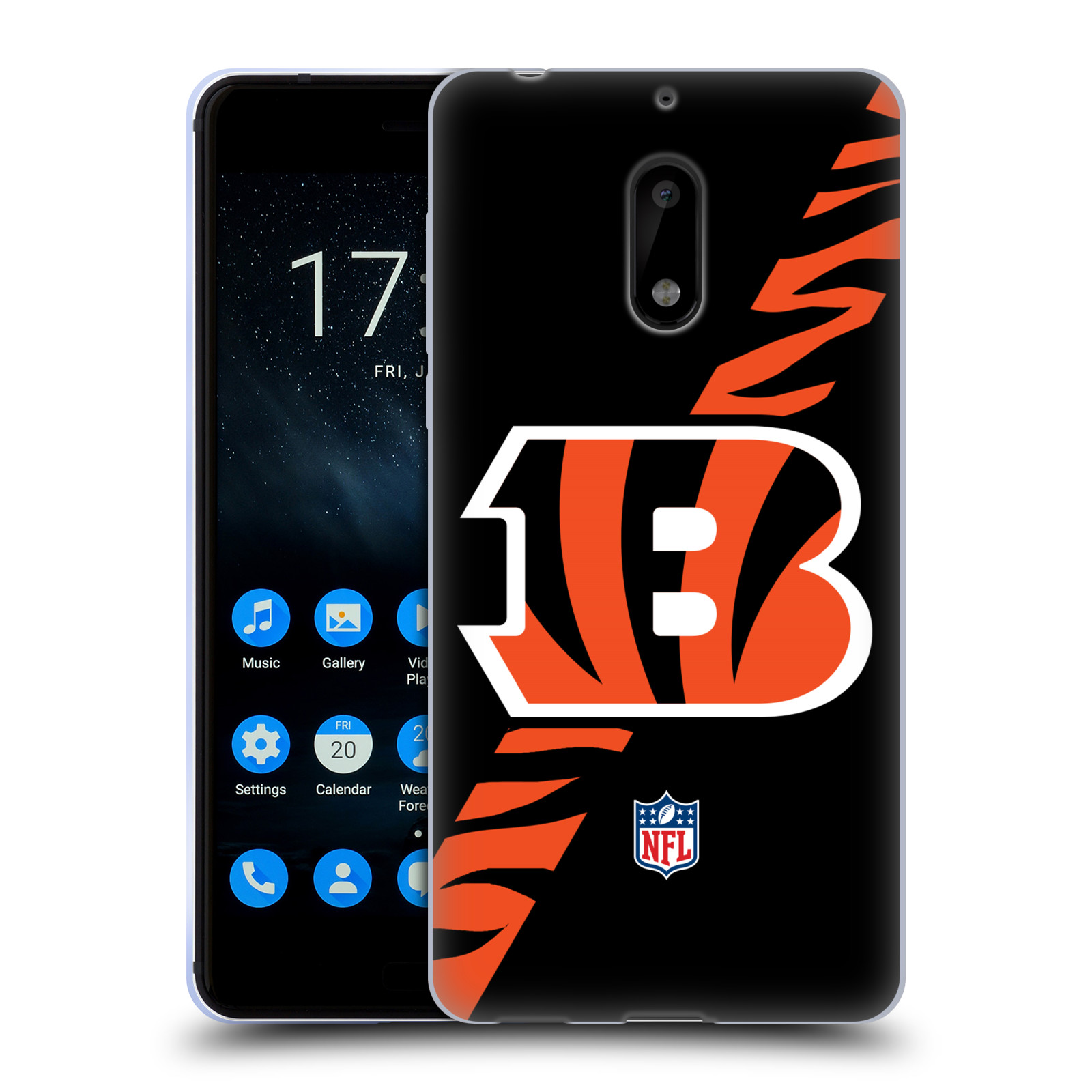 OFFICIAL NFL CINCINNATI BENGALS LOGO SOFT GEL CASE FOR NOKIA PHONES 1 - Picture 14 of 14