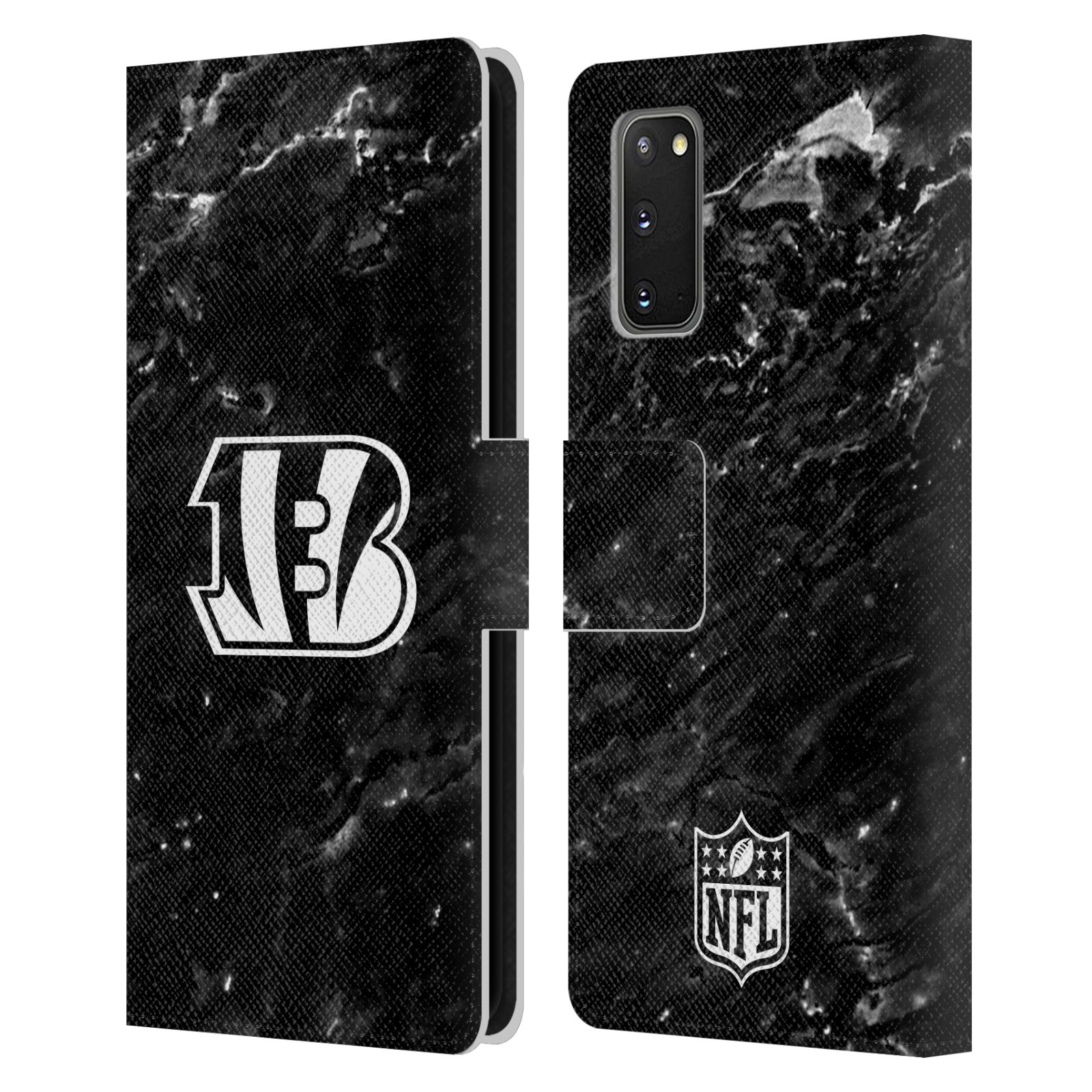 OFFICIAL NFL CINCINNATI BENGALS ARTWORK LEATHER BOOK CASE FOR SAMSUNG PHONES 1 - Picture 8 of 10