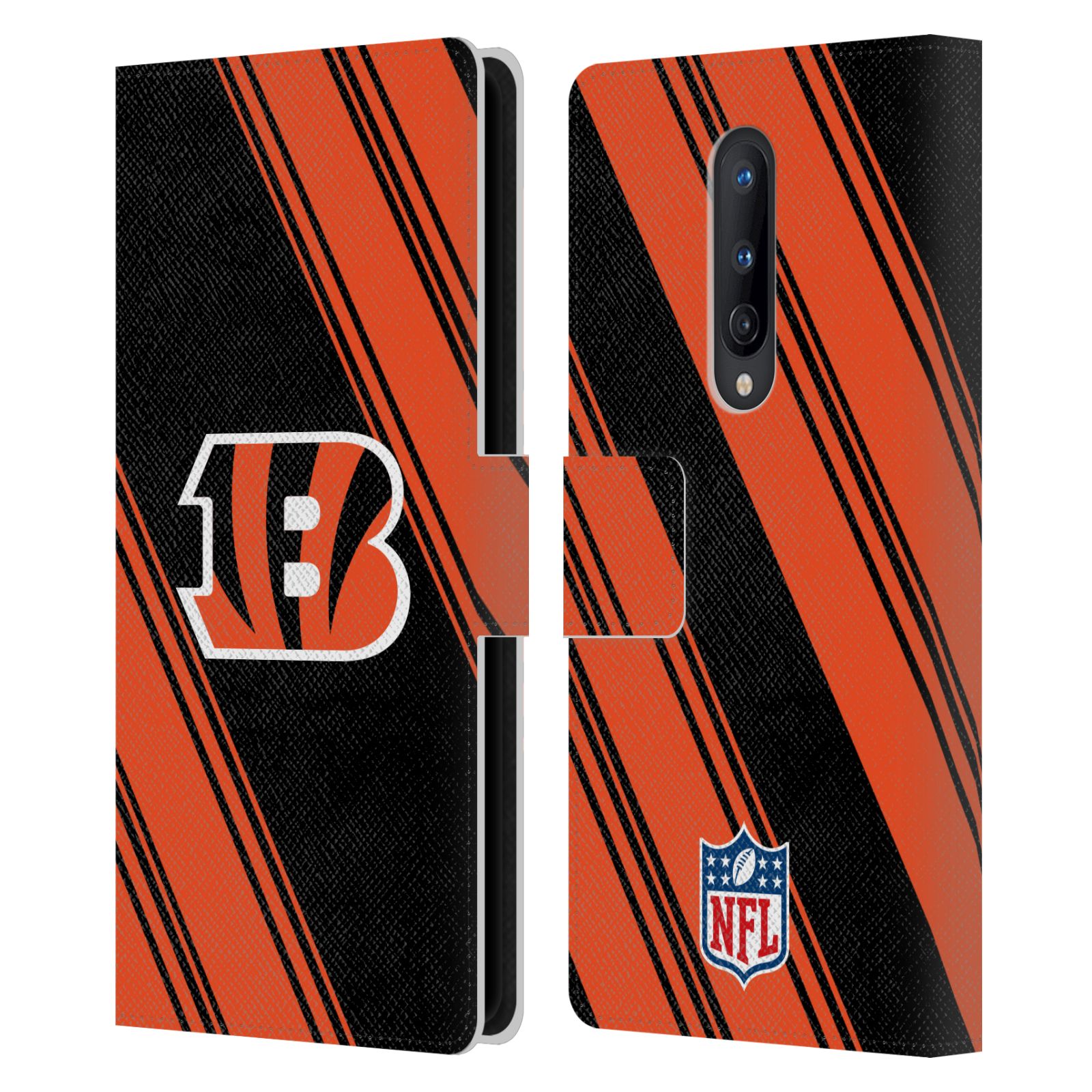 OFFICIAL NFL CINCINNATI BENGALS ARTWORK LEATHER BOOK CASE FOR ONEPLUS PHONES - Picture 10 of 10