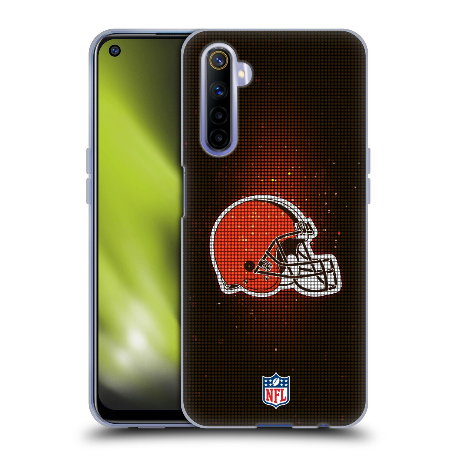 FUNDA DE GEL OFICIAL DE OBRAS DE ARTE CLEVELAND BROWNS DE LA NFL PARA TELÉFONOS REALME - Imagen 8 de 11