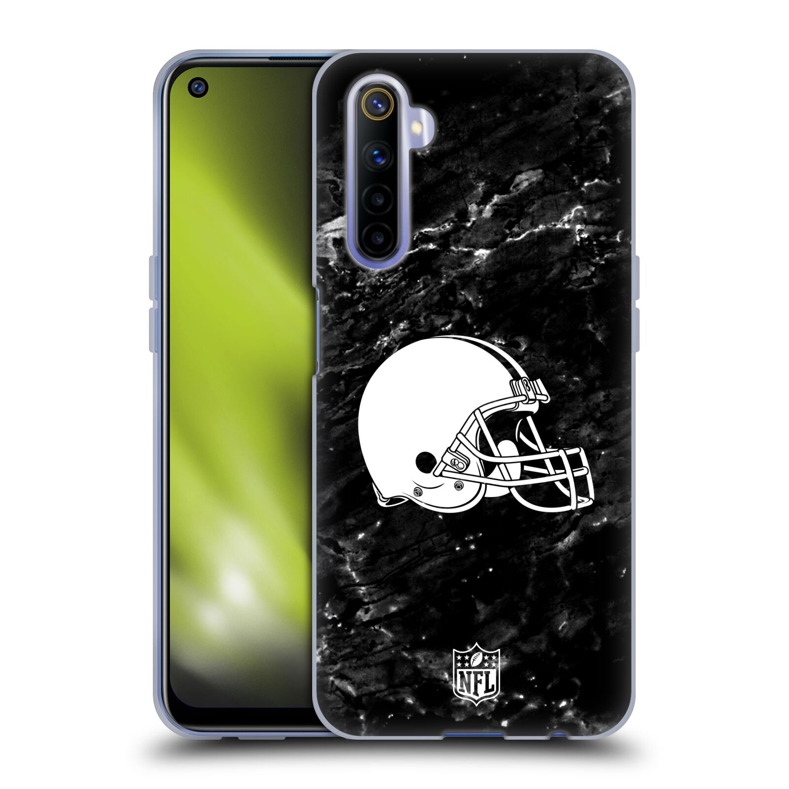 FUNDA DE GEL OFICIAL DE OBRAS DE ARTE CLEVELAND BROWNS DE LA NFL PARA TELÉFONOS REALME - Imagen 9 de 11