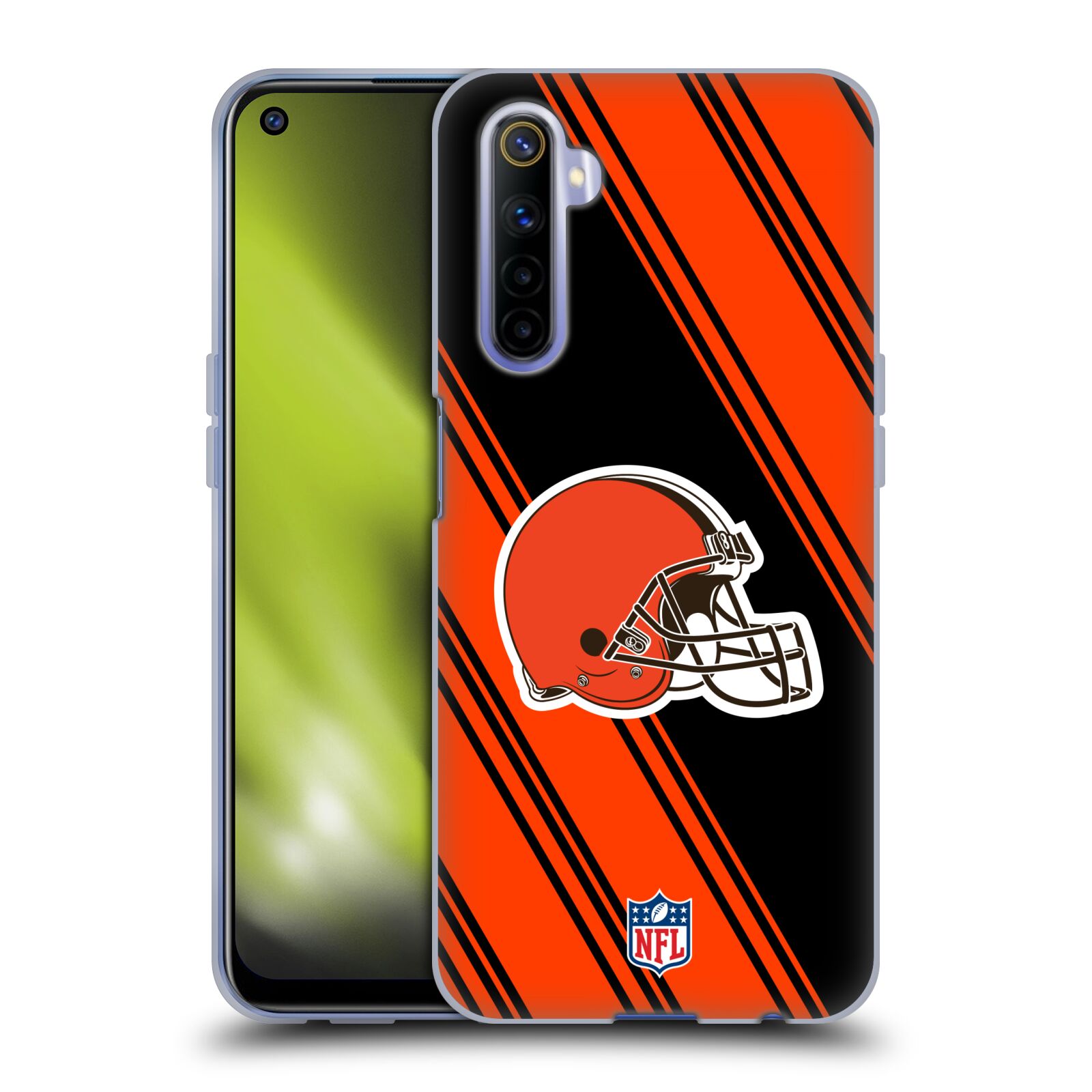 FUNDA DE GEL OFICIAL DE OBRAS DE ARTE CLEVELAND BROWNS DE LA NFL PARA TELÉFONOS REALME - Imagen 11 de 11
