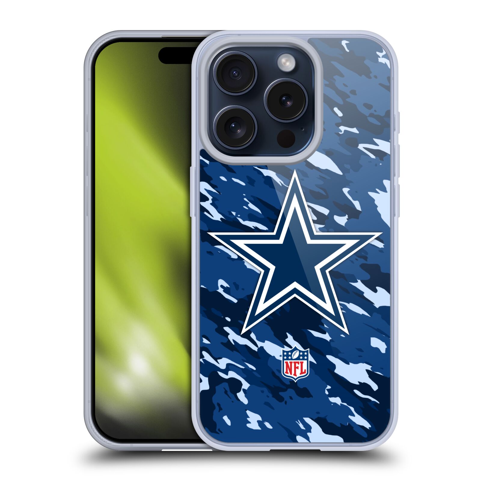 NFL DALLAS COWBOYS LOGO GEL CASE COMPATIBLE WITH APPLE iPHONE PHONES & MAGSAFE