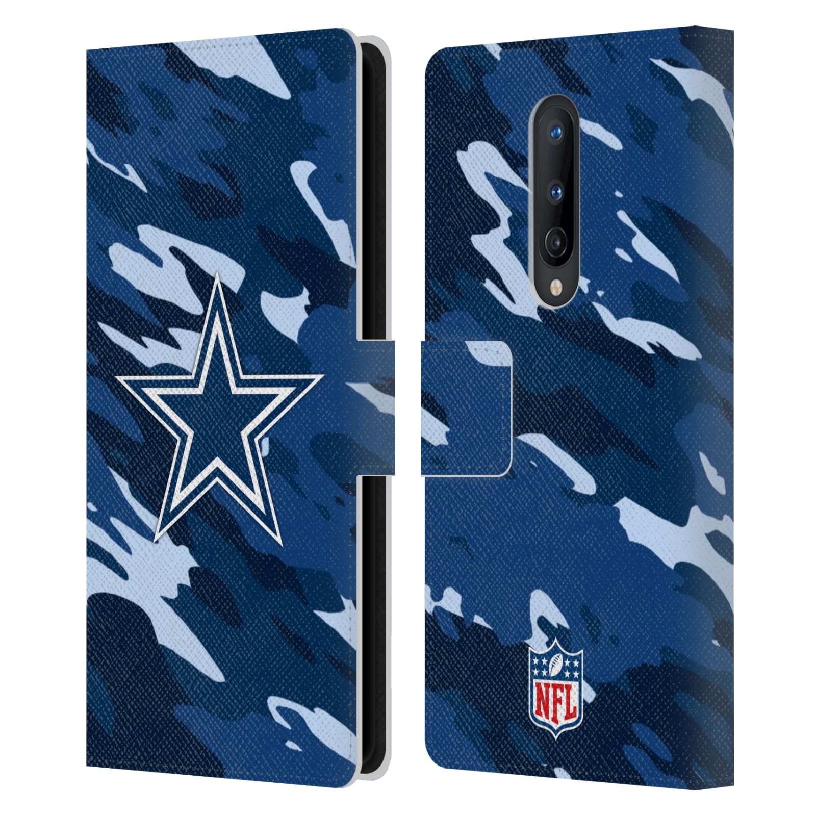 OFFICIAL NFL DALLAS COWBOYS LOGO LEATHER BOOK WALLET CASE FOR ONEPLUS PHONES - Picture 8 of 13