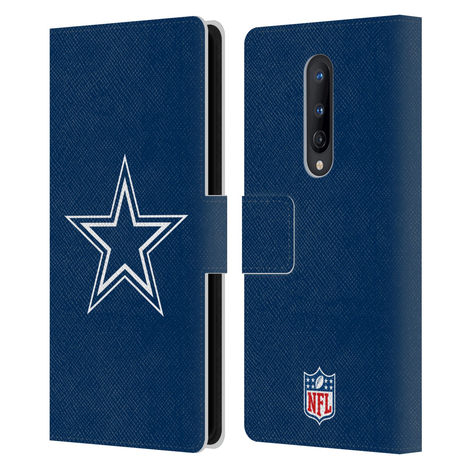 OFFICIAL NFL DALLAS COWBOYS LOGO LEATHER BOOK WALLET CASE FOR ONEPLUS PHONES - Picture 12 of 13