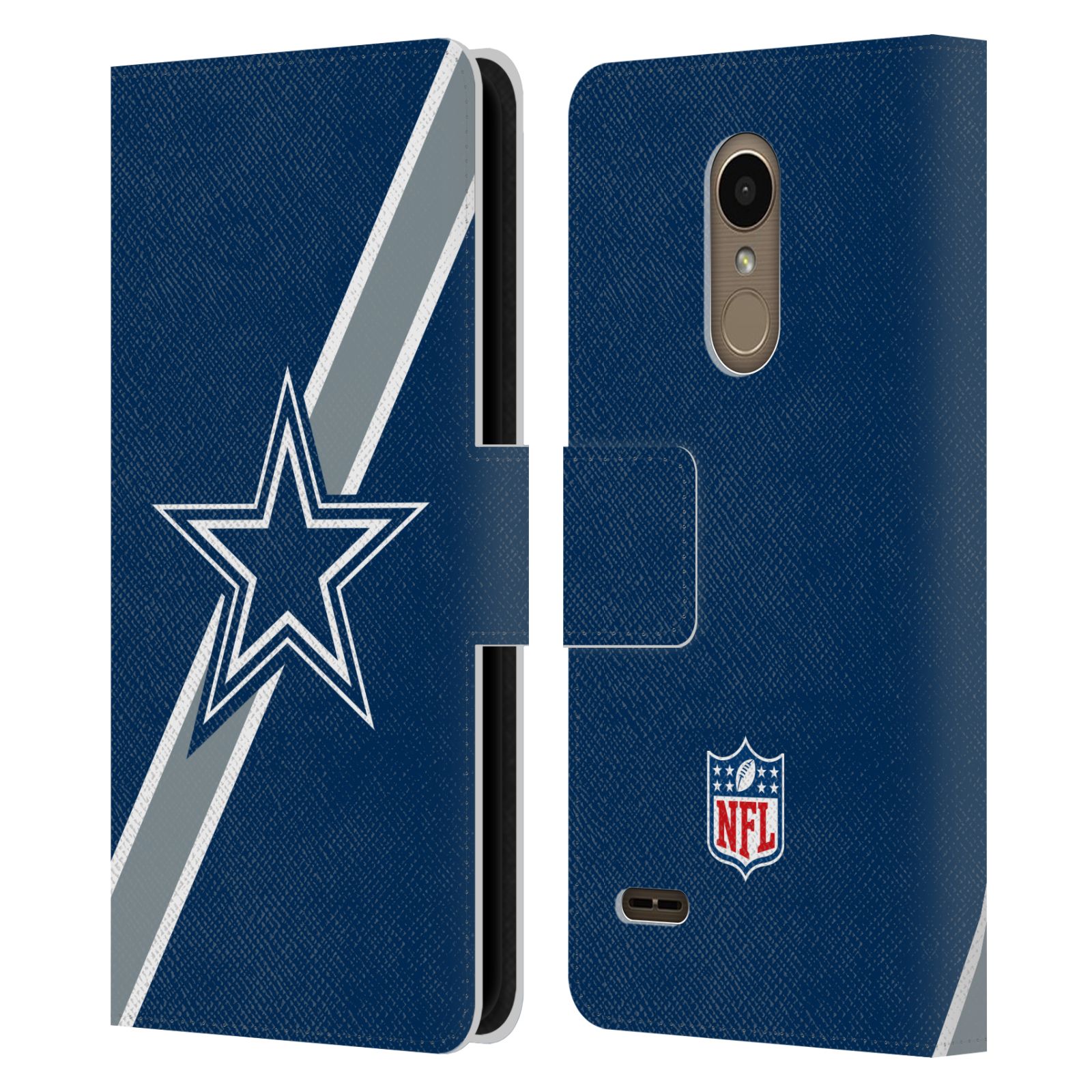 OFFICIAL NFL DALLAS COWBOYS LOGO LEATHER BOOK WALLET CASE COVER FOR LG PHONES 1 - Picture 7 of 7
