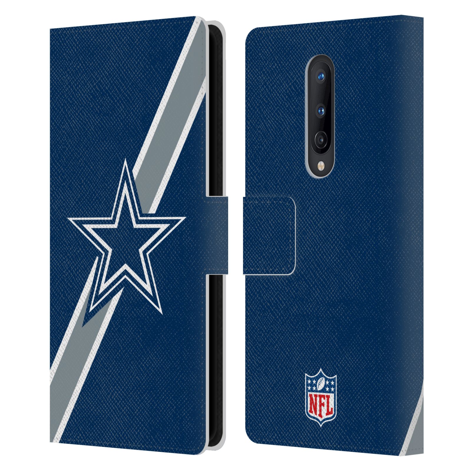 OFFICIAL NFL DALLAS COWBOYS LOGO LEATHER BOOK WALLET CASE FOR ONEPLUS PHONES - Picture 13 of 13