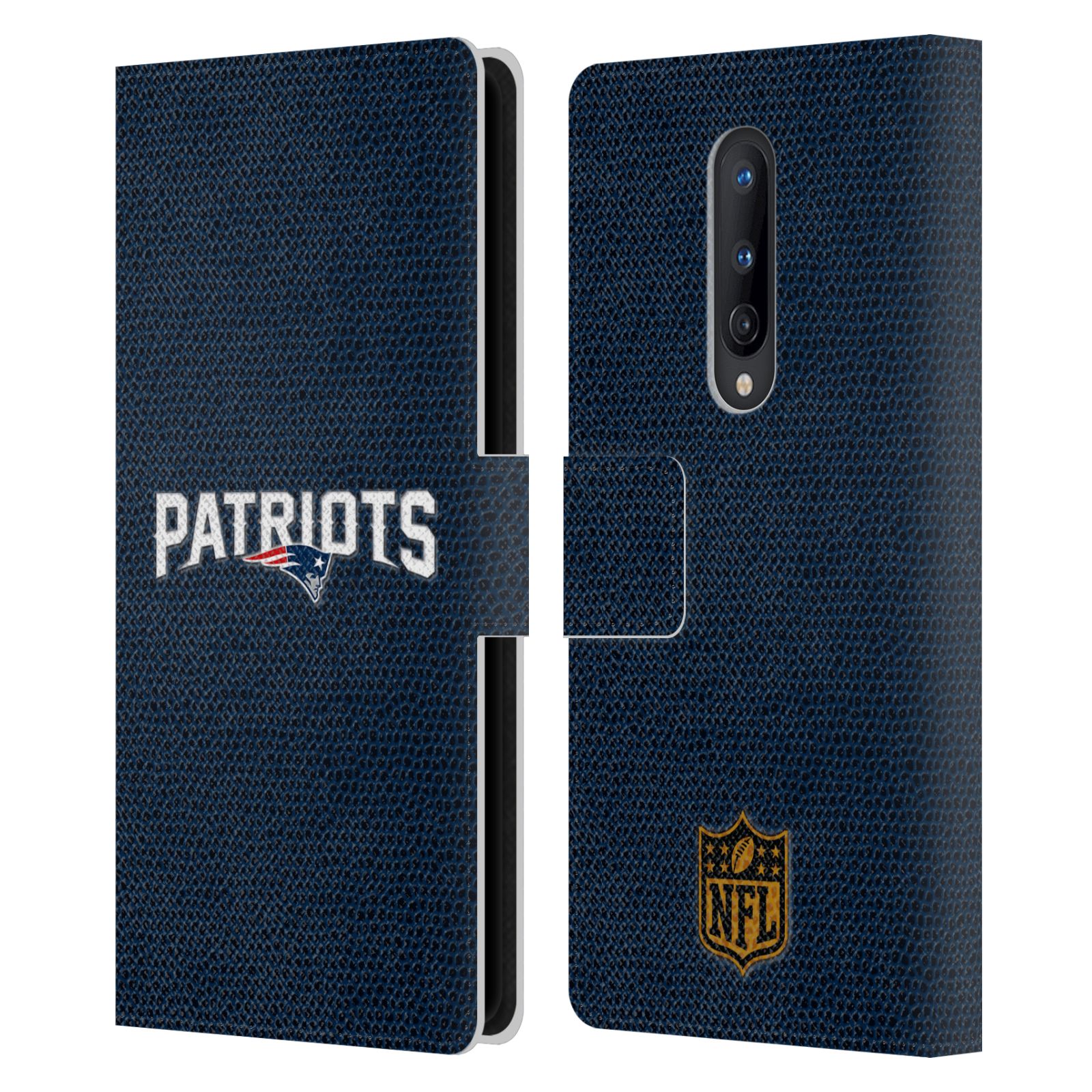 OFFICIAL NFL NEW ENGLAND PATRIOTS LOGO LEATHER BOOK CASE FOR ONEPLUS PHONES - Picture 10 of 13