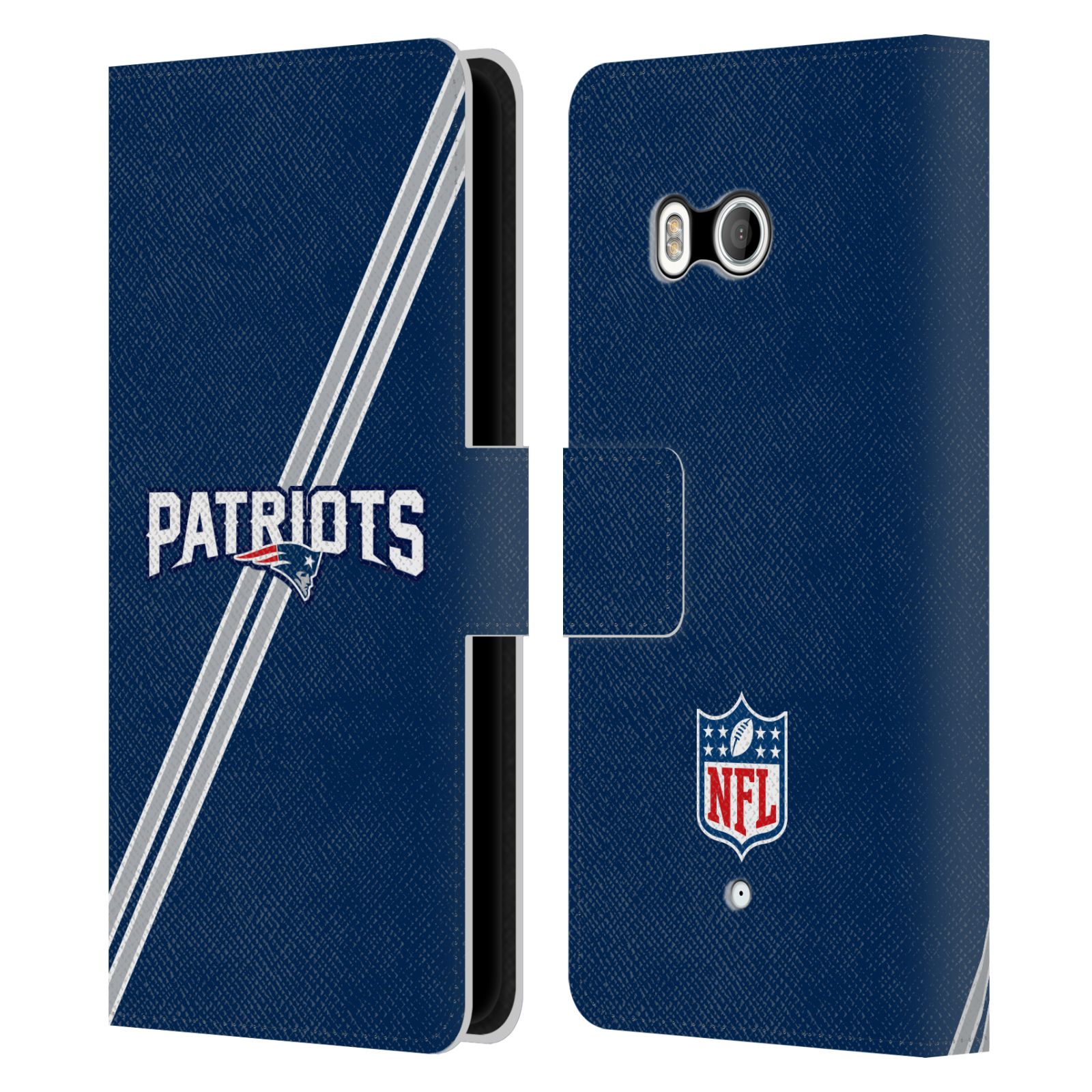 OFFICIAL NFL NEW ENGLAND PATRIOTS LOGO LEATHER BOOK WALLET CASE FOR HTC PHONES 1 - Picture 7 of 7