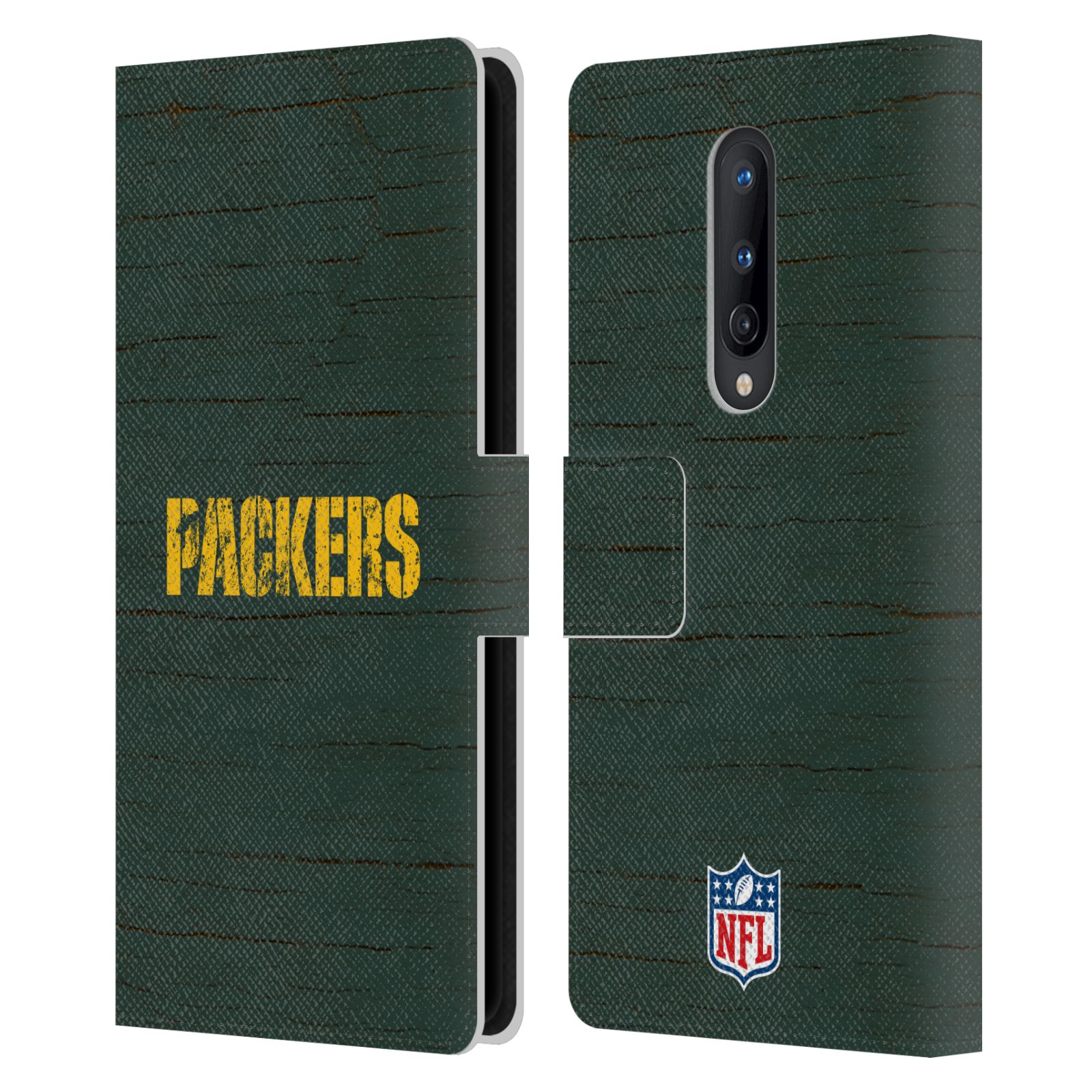 OFFICIAL NFL GREEN BAY PACKERS LOGO LEATHER BOOK WALLET CASE FOR ONEPLUS PHONES - Picture 9 of 13