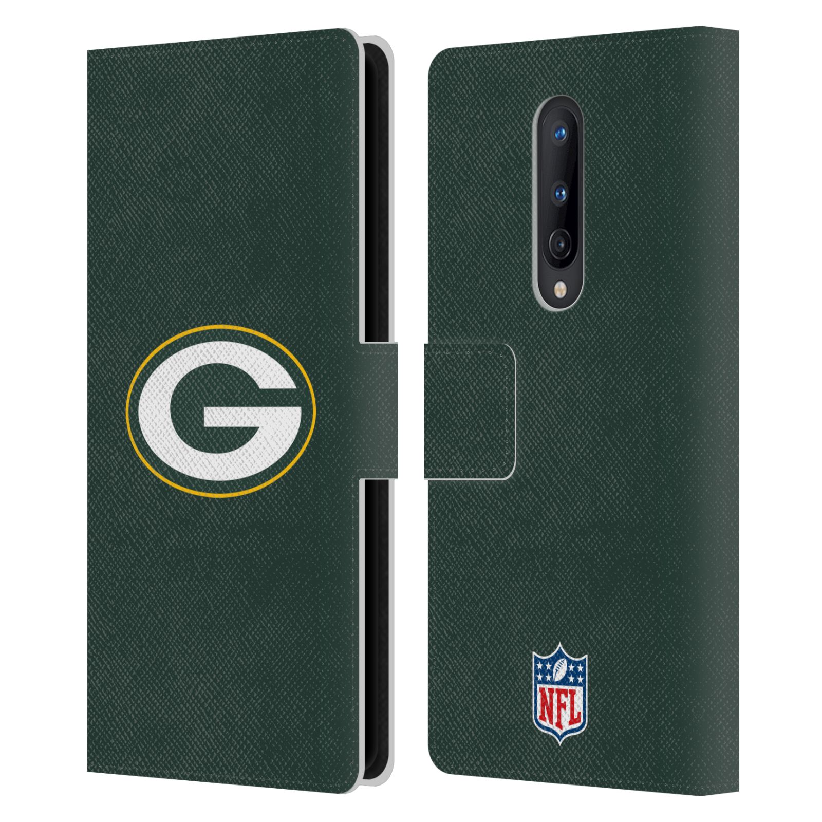 OFFICIAL NFL GREEN BAY PACKERS LOGO LEATHER BOOK WALLET CASE FOR ONEPLUS PHONES - Picture 12 of 13