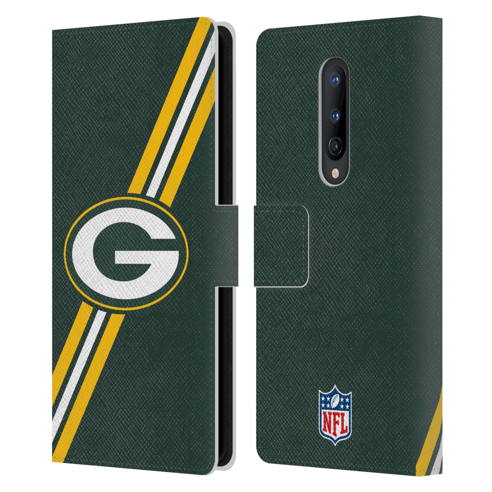 OFFICIAL NFL GREEN BAY PACKERS LOGO LEATHER BOOK WALLET CASE FOR ONEPLUS PHONES - Picture 13 of 13