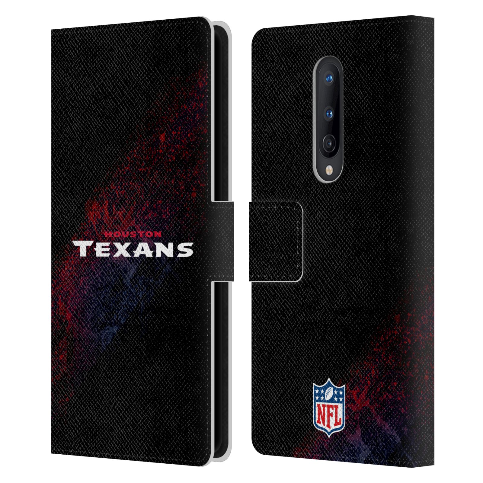 OFFICIAL NFL HOUSTON TEXANS LOGO LEATHER BOOK WALLET CASE FOR ONEPLUS PHONES - Picture 7 of 13