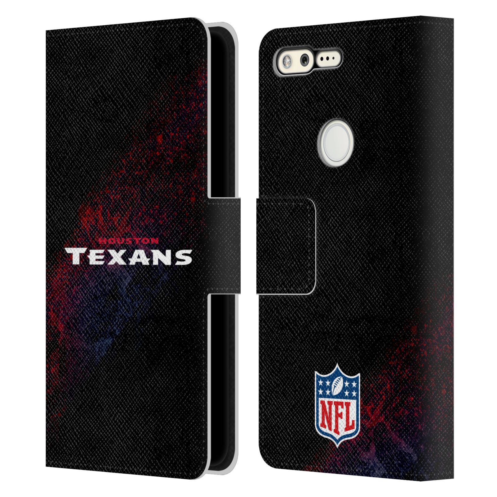 OFFICIAL NFL HOUSTON TEXANS LOGO LEATHER BOOK WALLET CASE FOR GOOGLE PHONES - Picture 7 of 13