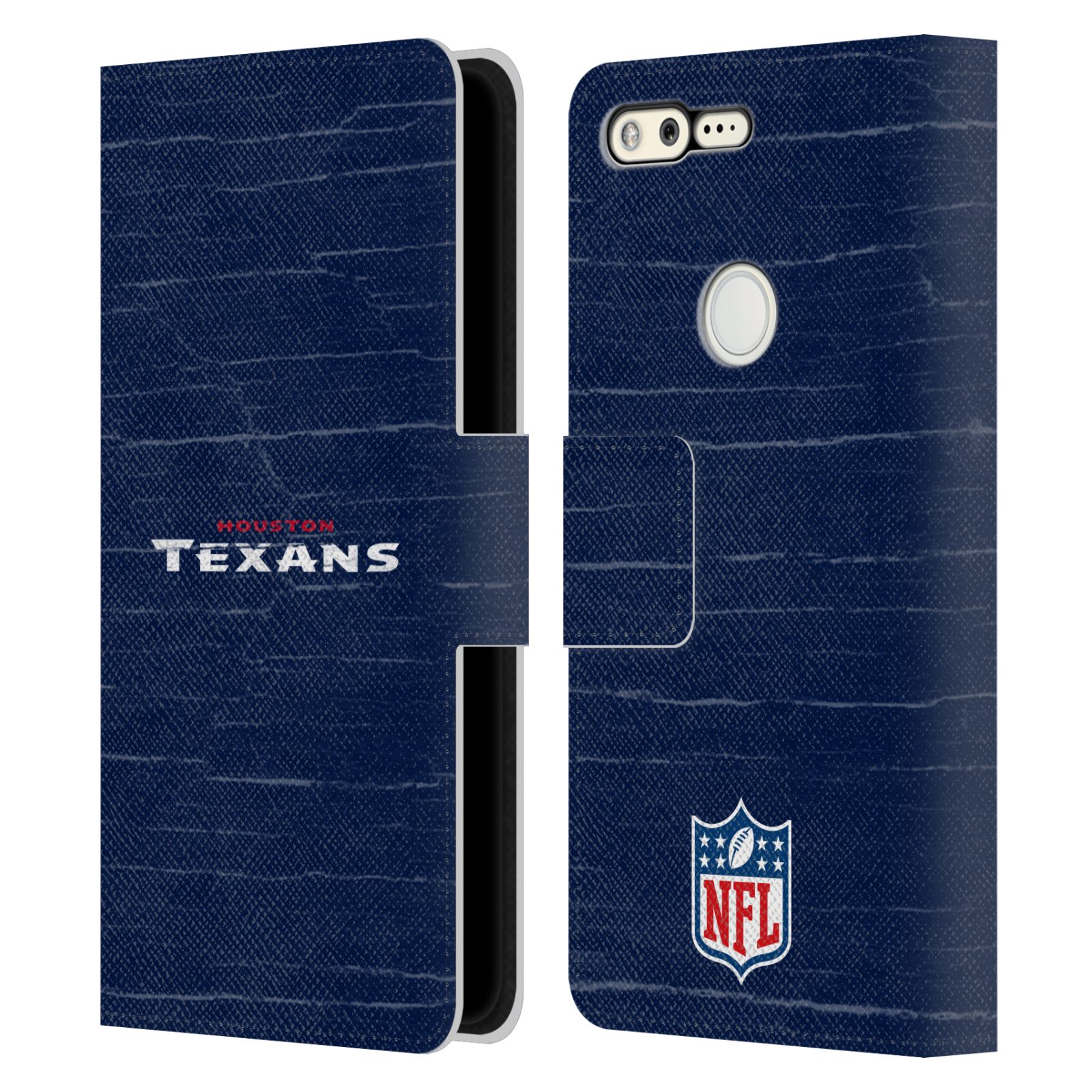 OFFICIAL NFL HOUSTON TEXANS LOGO LEATHER BOOK WALLET CASE FOR GOOGLE PHONES - Picture 9 of 13
