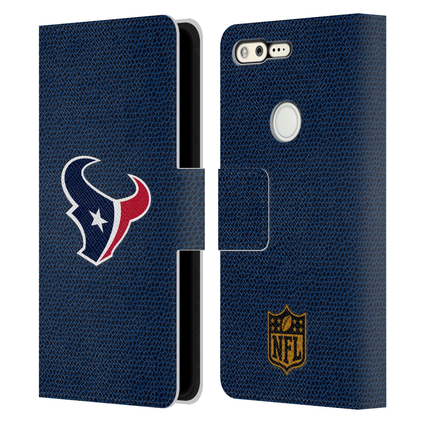 OFFICIAL NFL HOUSTON TEXANS LOGO LEATHER BOOK WALLET CASE FOR GOOGLE PHONES - Picture 10 of 13