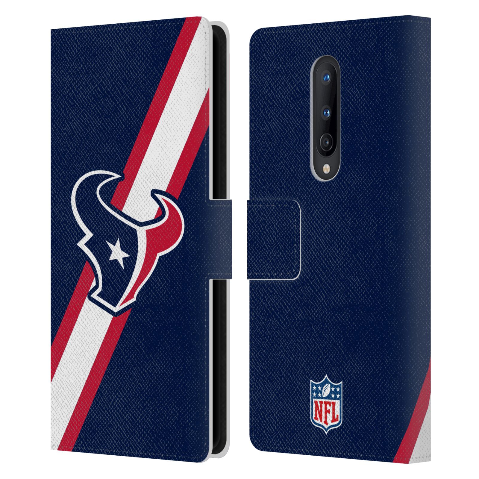 OFFICIAL NFL HOUSTON TEXANS LOGO LEATHER BOOK WALLET CASE FOR ONEPLUS PHONES - Picture 13 of 13