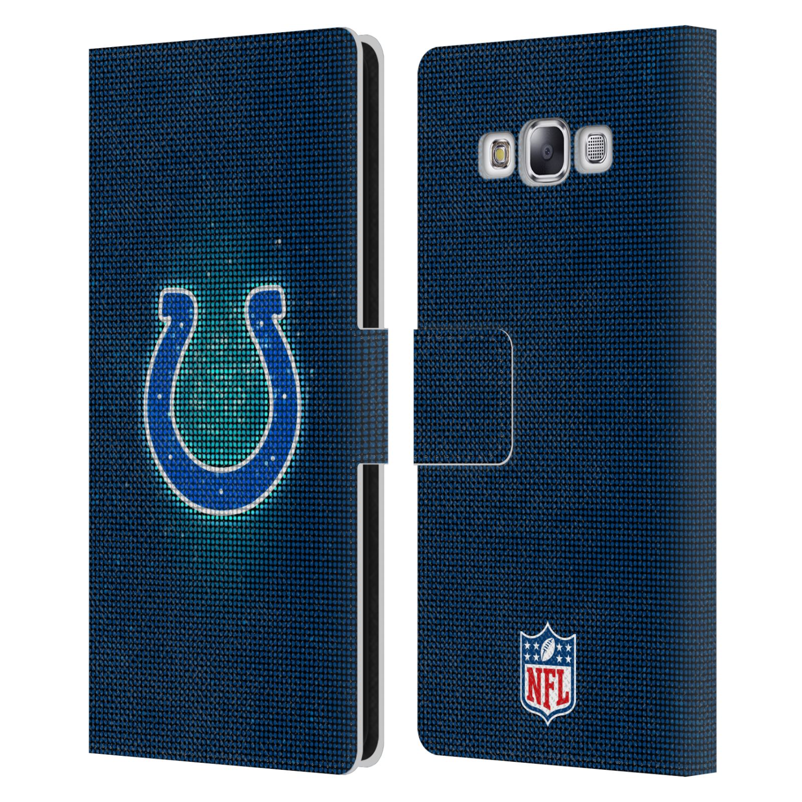 OFFICIAL NFL INDIANAPOLIS COLTS ARTWORK LEATHER BOOK CASE FOR SAMSUNG PHONES 3 - Picture 7 of 10