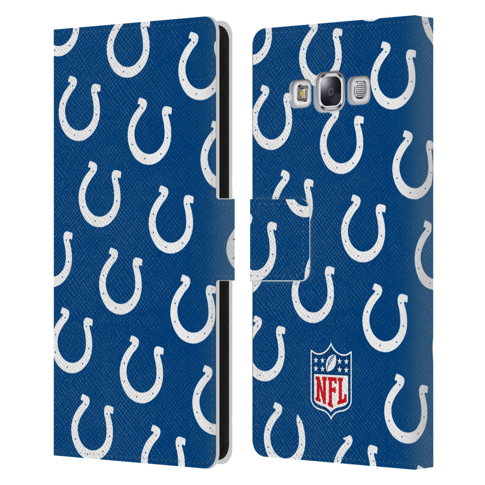 OFFICIAL NFL INDIANAPOLIS COLTS ARTWORK LEATHER BOOK CASE FOR SAMSUNG PHONES 3 - Picture 9 of 10