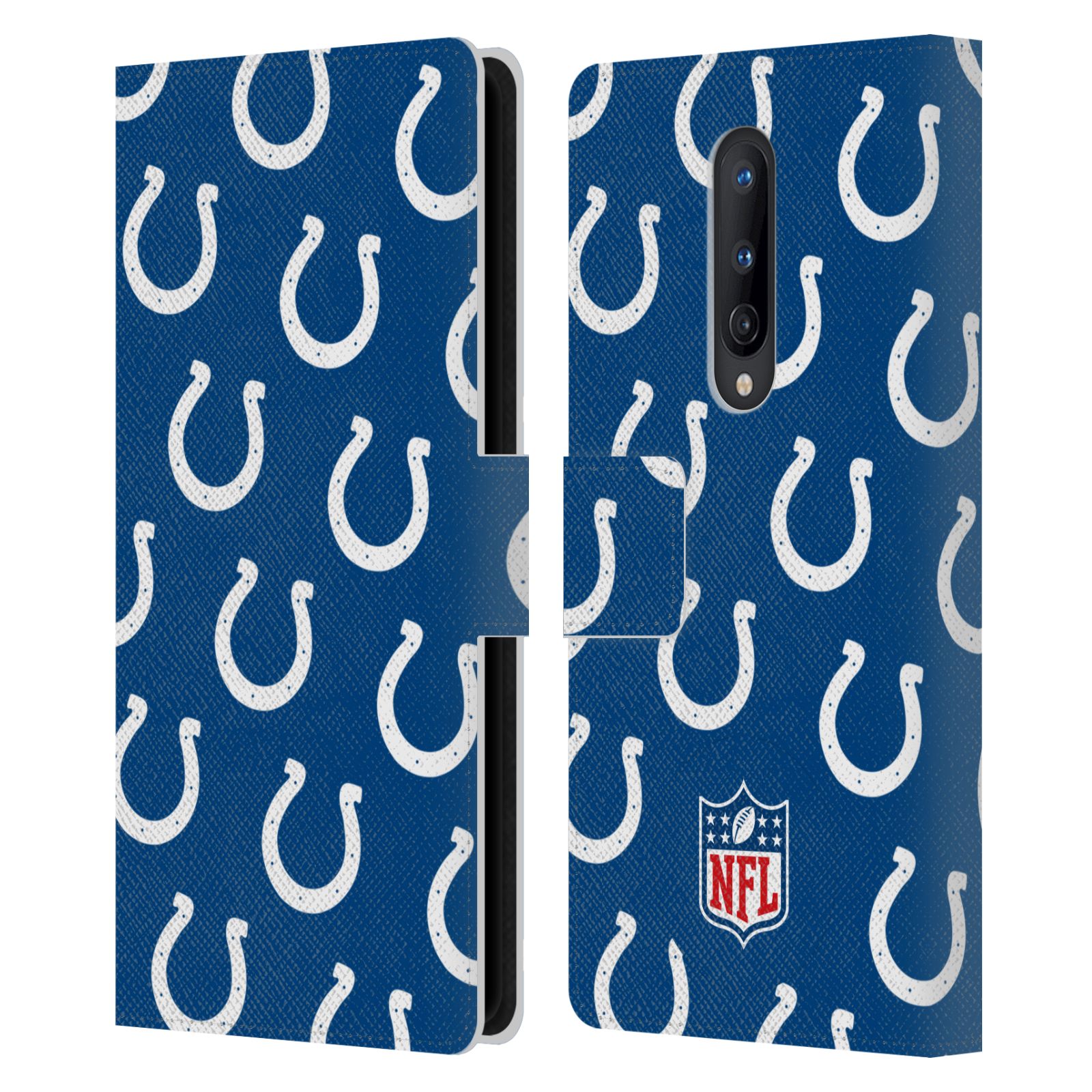 OFFICIAL NFL INDIANAPOLIS COLTS ARTWORK LEATHER BOOK CASE FOR ONEPLUS PHONES - Picture 9 of 10
