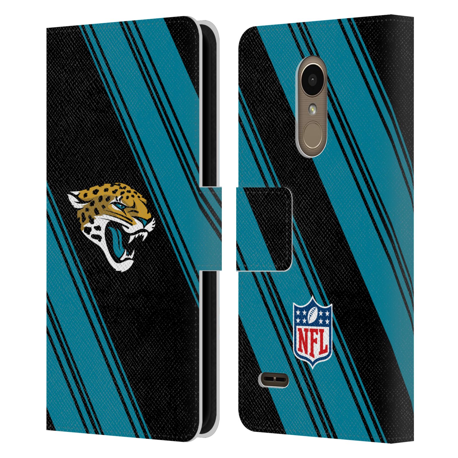 OFFICIAL NFL JACKSONVILLE JAGUARS ARTWORK LEATHER BOOK CASE FOR LG PHONES 1 - Picture 7 of 7
