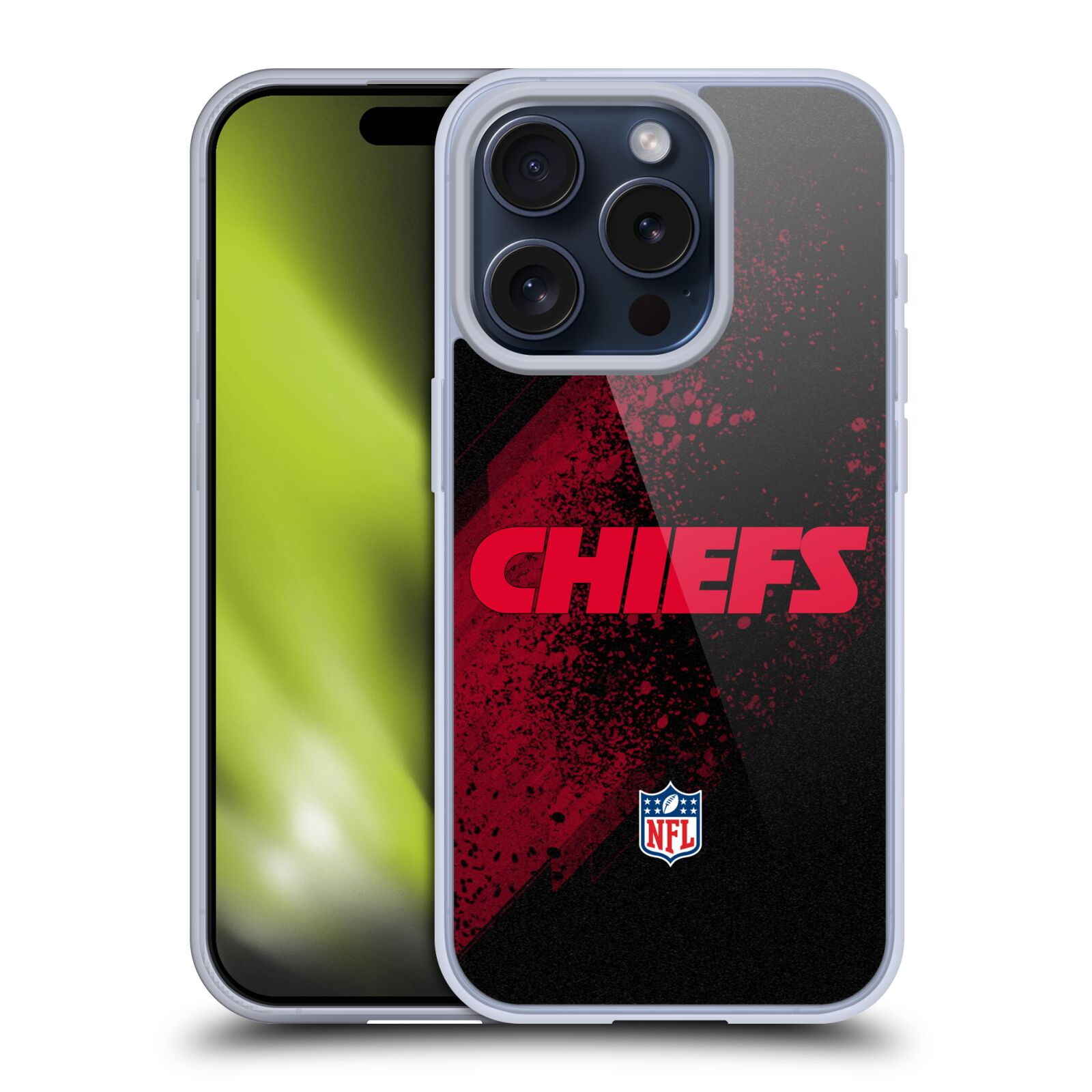 OFFICIAL NFL KANSAS CITY CHIEFS LOGO SOFT GEL CASE FOR APPLE iPHONE PHONES