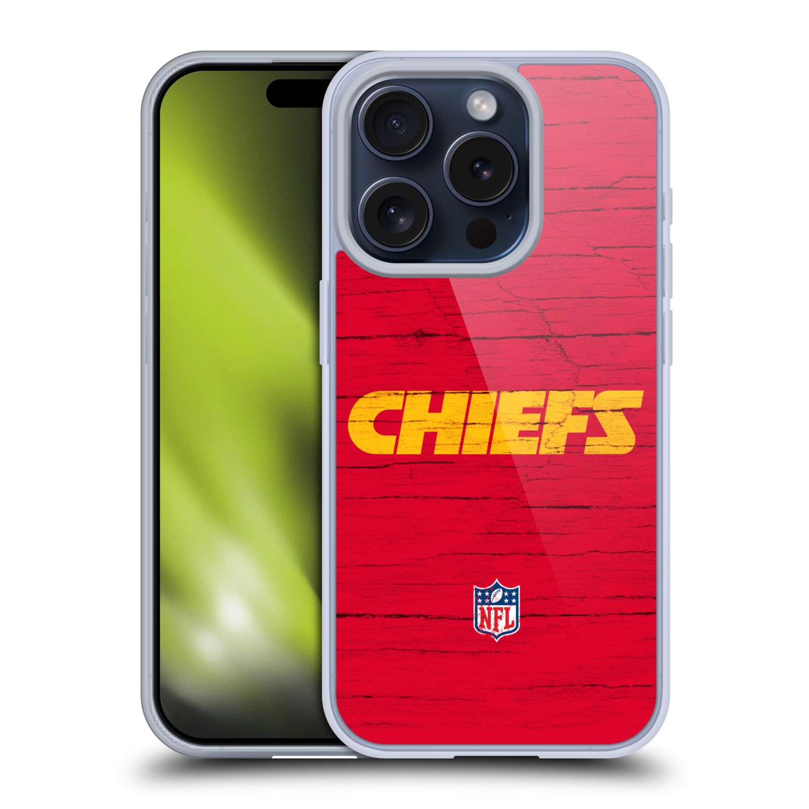 OFFICIAL NFL KANSAS CITY CHIEFS LOGO SOFT GEL CASE FOR APPLE iPHONE PHONES