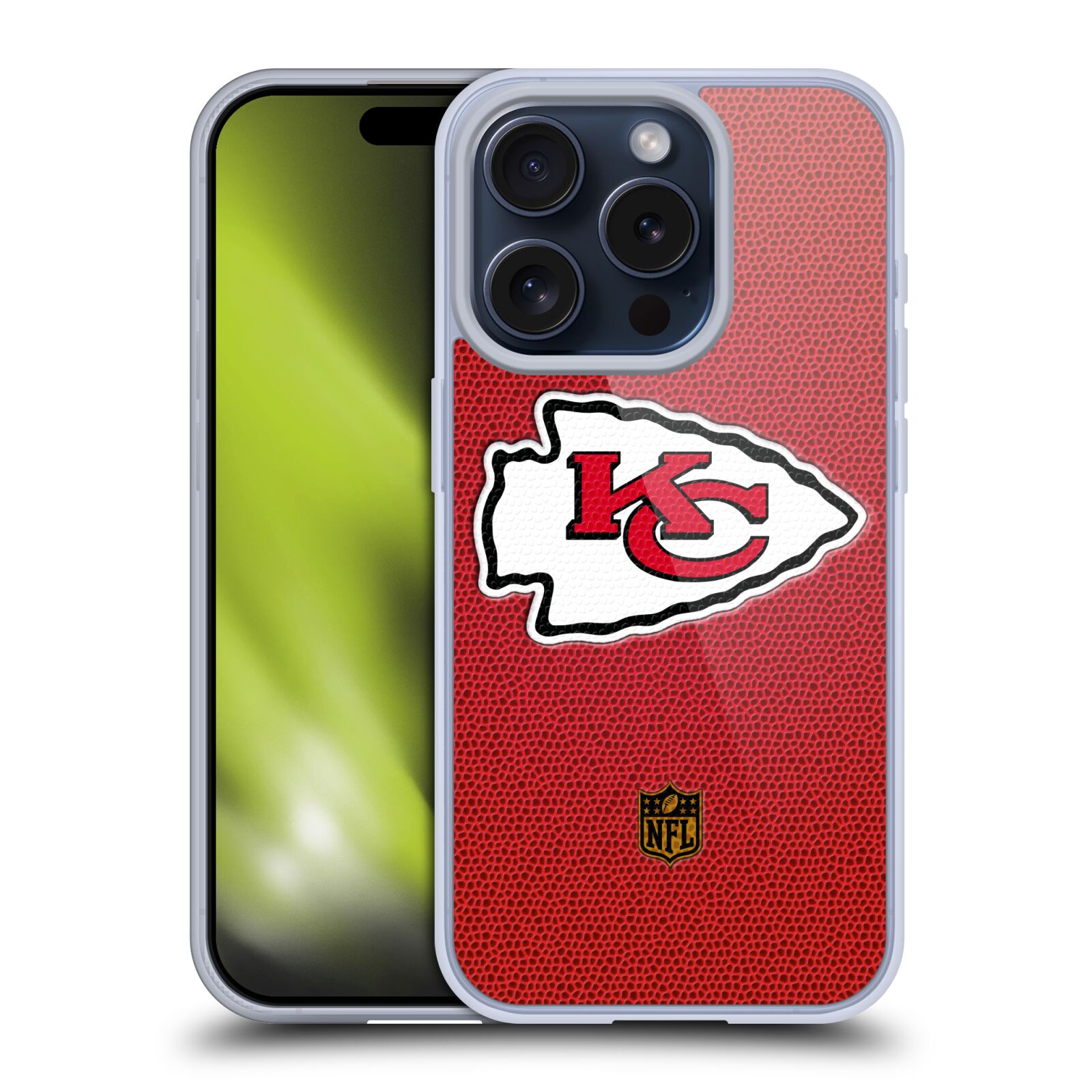 OFFICIAL NFL KANSAS CITY CHIEFS LOGO SOFT GEL CASE FOR APPLE iPHONE PHONES