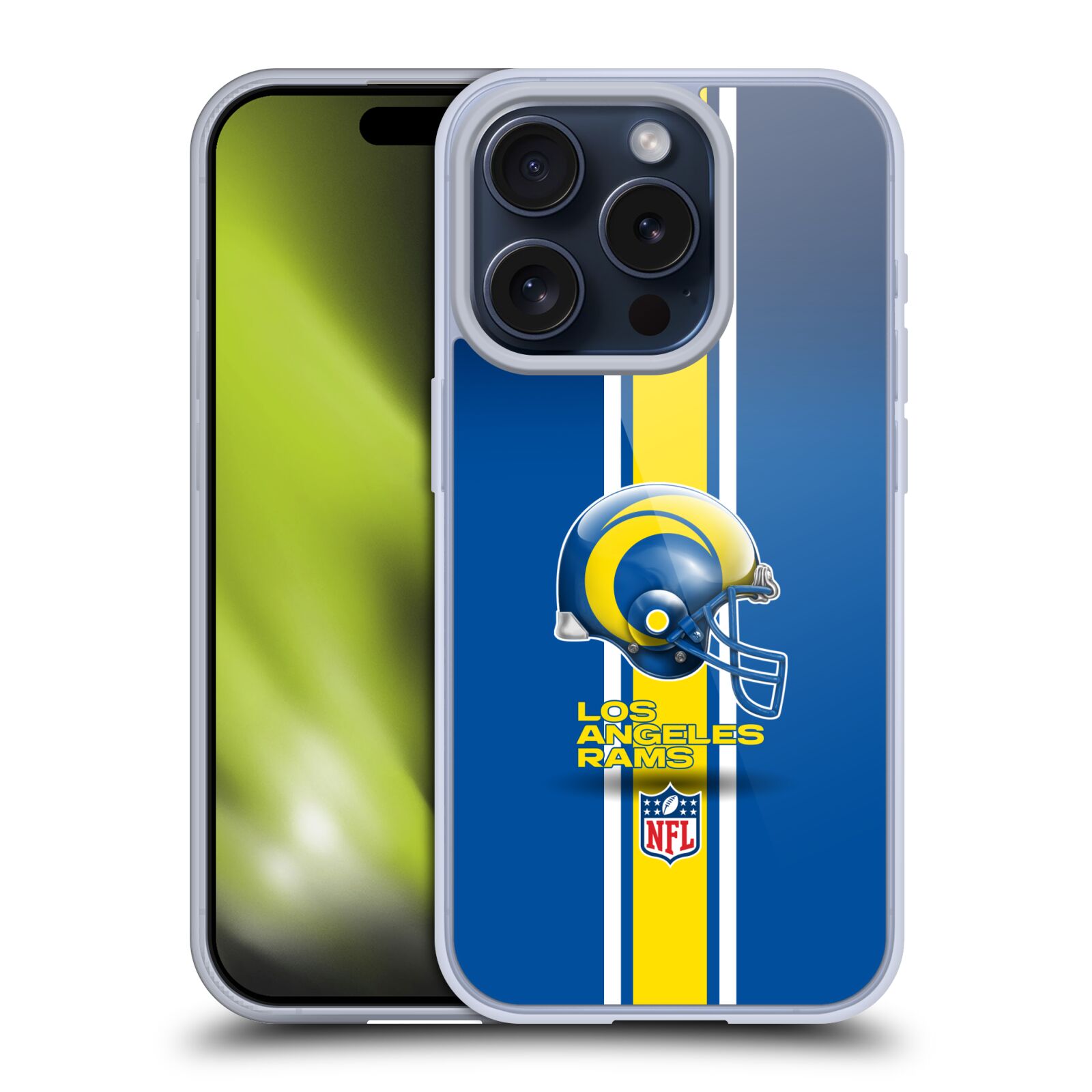 NFL LOS ANGELES RAMS LOGO GEL CASE COMPATIBLE WITH APPLE iPHONE PHONES & MAGSAFE