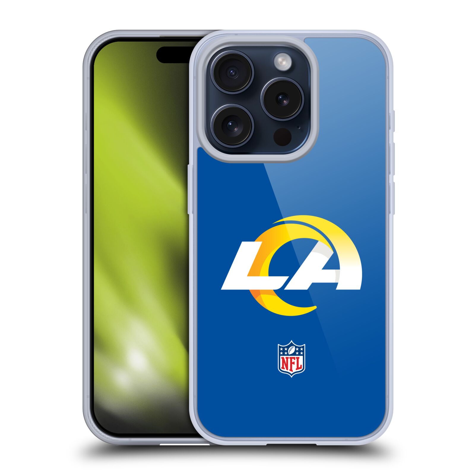 NFL LOS ANGELES RAMS LOGO GEL CASE COMPATIBLE WITH APPLE iPHONE PHONES & MAGSAFE