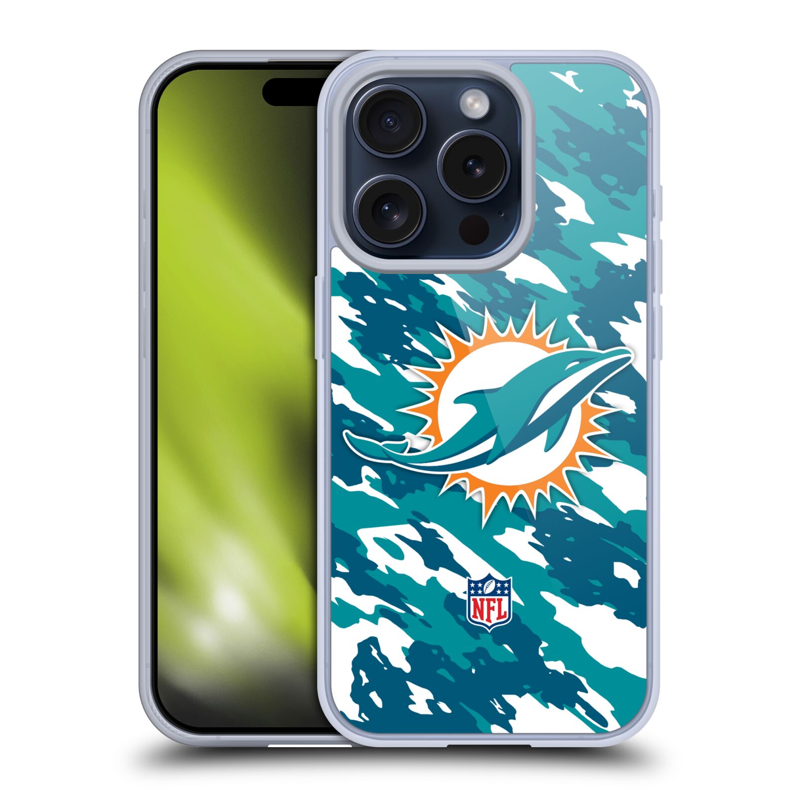 NFL MIAMI DOLPHINS LOGO ÉTUI COQUE EN GEL MOLLE POUR APPLE iPHONE TÉLÉPHONES - Photo 8 sur 14