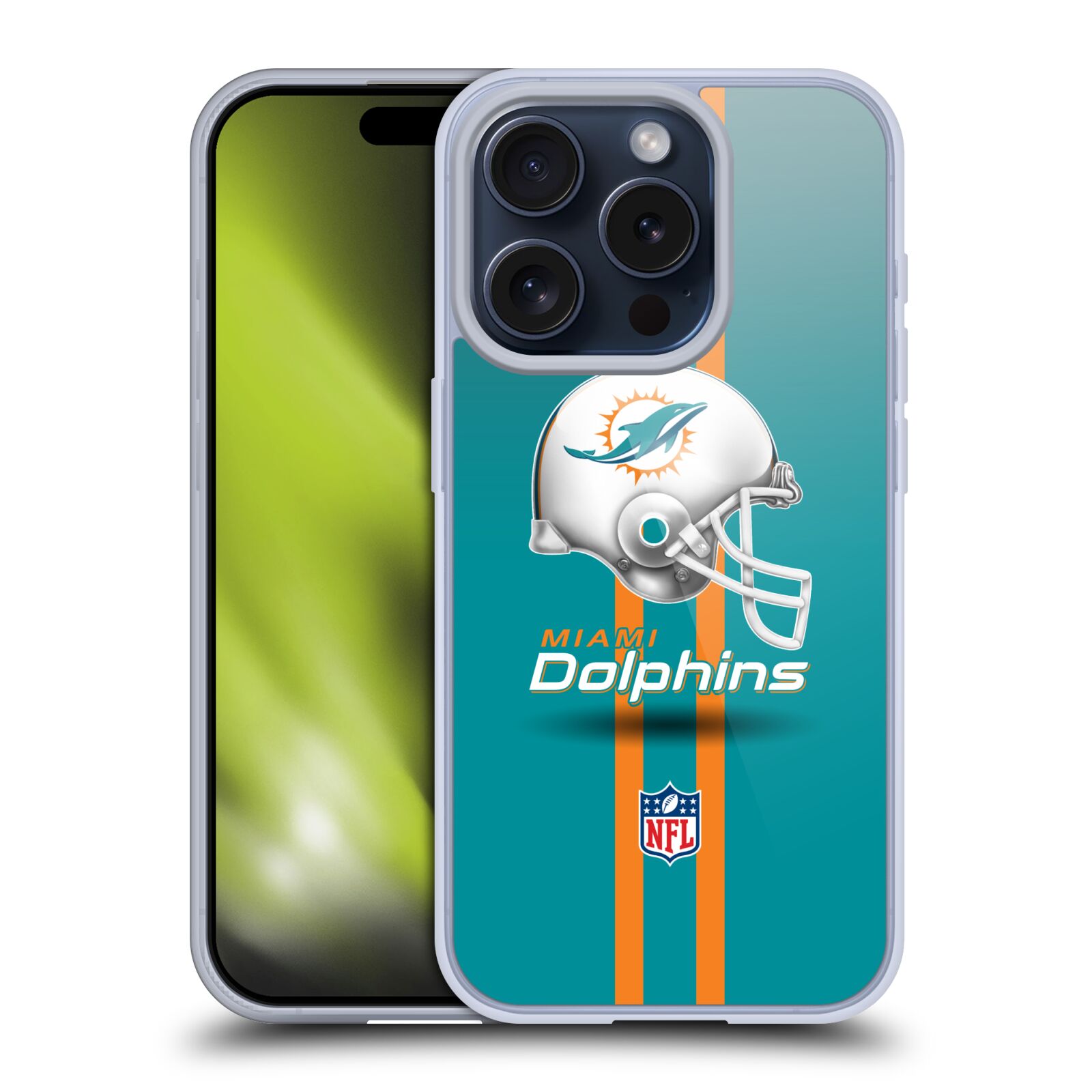NFL MIAMI DOLPHINS LOGO ÉTUI COQUE EN GEL MOLLE POUR APPLE iPHONE TÉLÉPHONES - Photo 9 sur 14