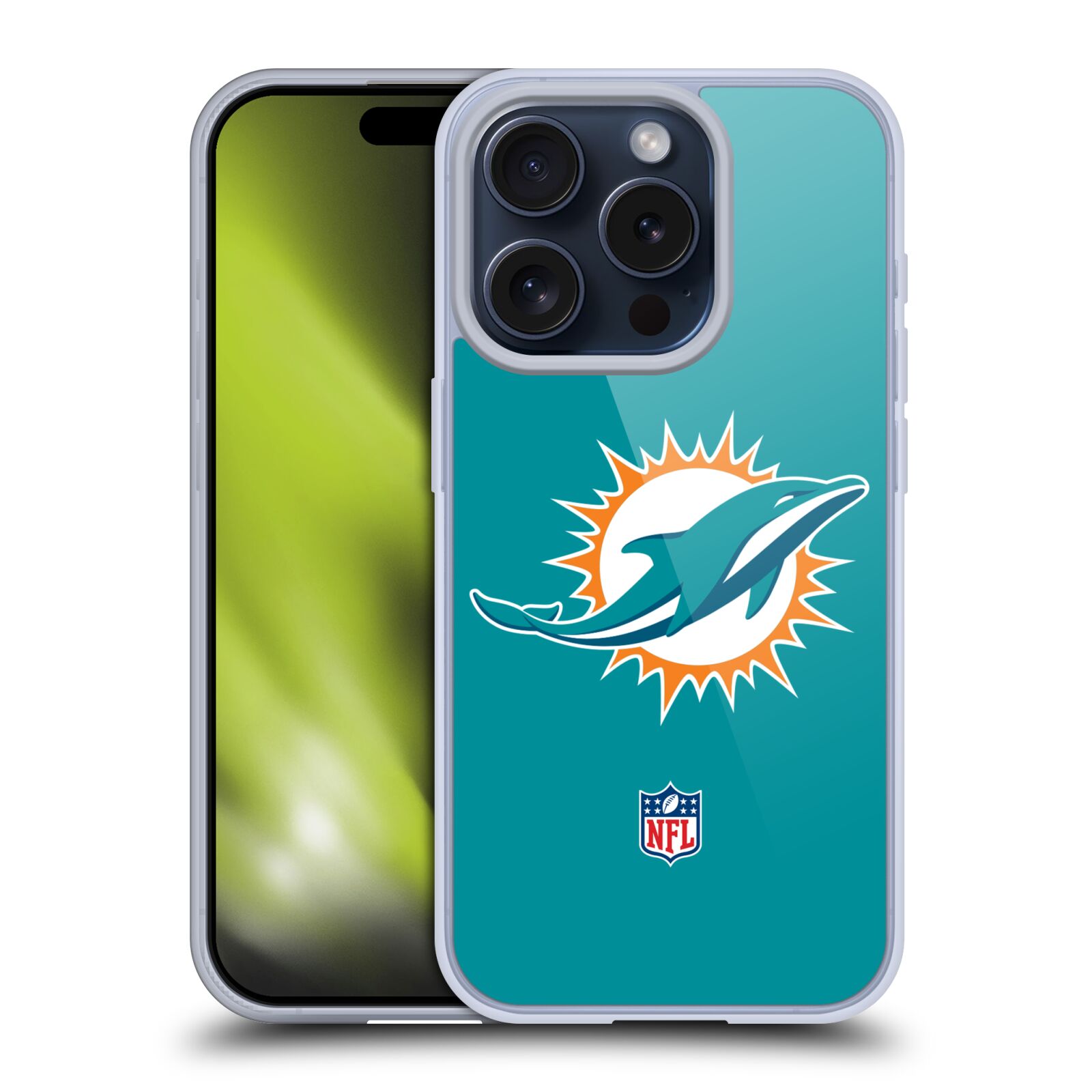NFL MIAMI DOLPHINS LOGO ÉTUI COQUE EN GEL MOLLE POUR APPLE iPHONE TÉLÉPHONES - Photo 12 sur 14