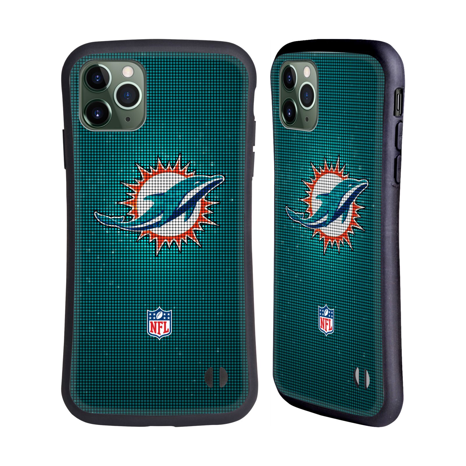 FUNDA HÍBRIDA OFICIAL DE LA NFL MIAMI DOLPHINS ILUSTRACIONES PARA TELÉFONOS APPLE iPHONES - Imagen 8 de 11