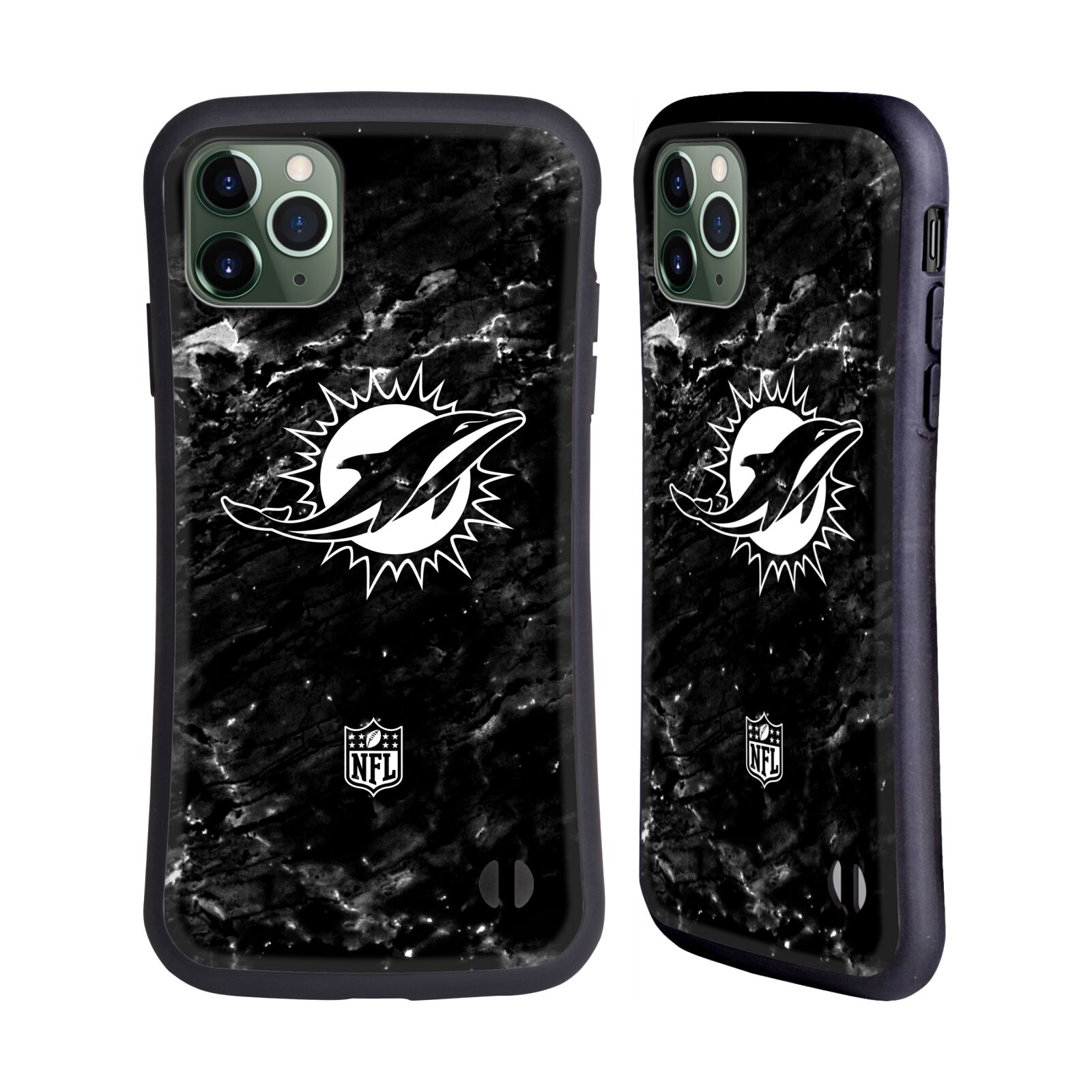 FUNDA HÍBRIDA OFICIAL DE LA NFL MIAMI DOLPHINS ILUSTRACIONES PARA TELÉFONOS APPLE iPHONES - Imagen 9 de 11