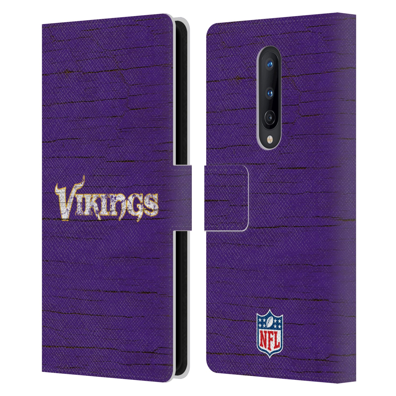 OFFICIAL NFL MINNESOTA VIKINGS LOGO LEATHER BOOK WALLET CASE FOR ONEPLUS PHONES - Picture 9 of 13