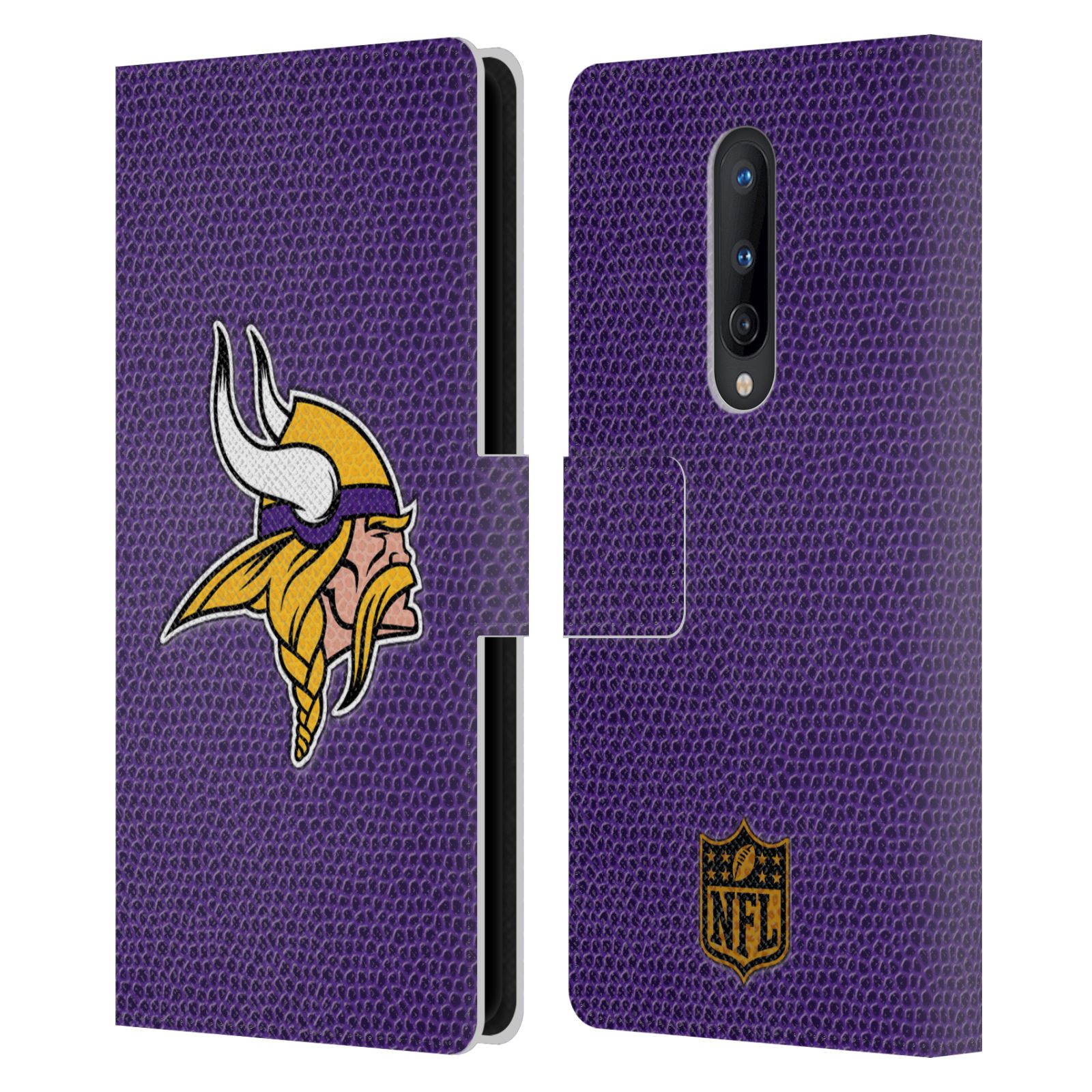 OFFICIAL NFL MINNESOTA VIKINGS LOGO LEATHER BOOK WALLET CASE FOR ONEPLUS PHONES - Picture 10 of 13
