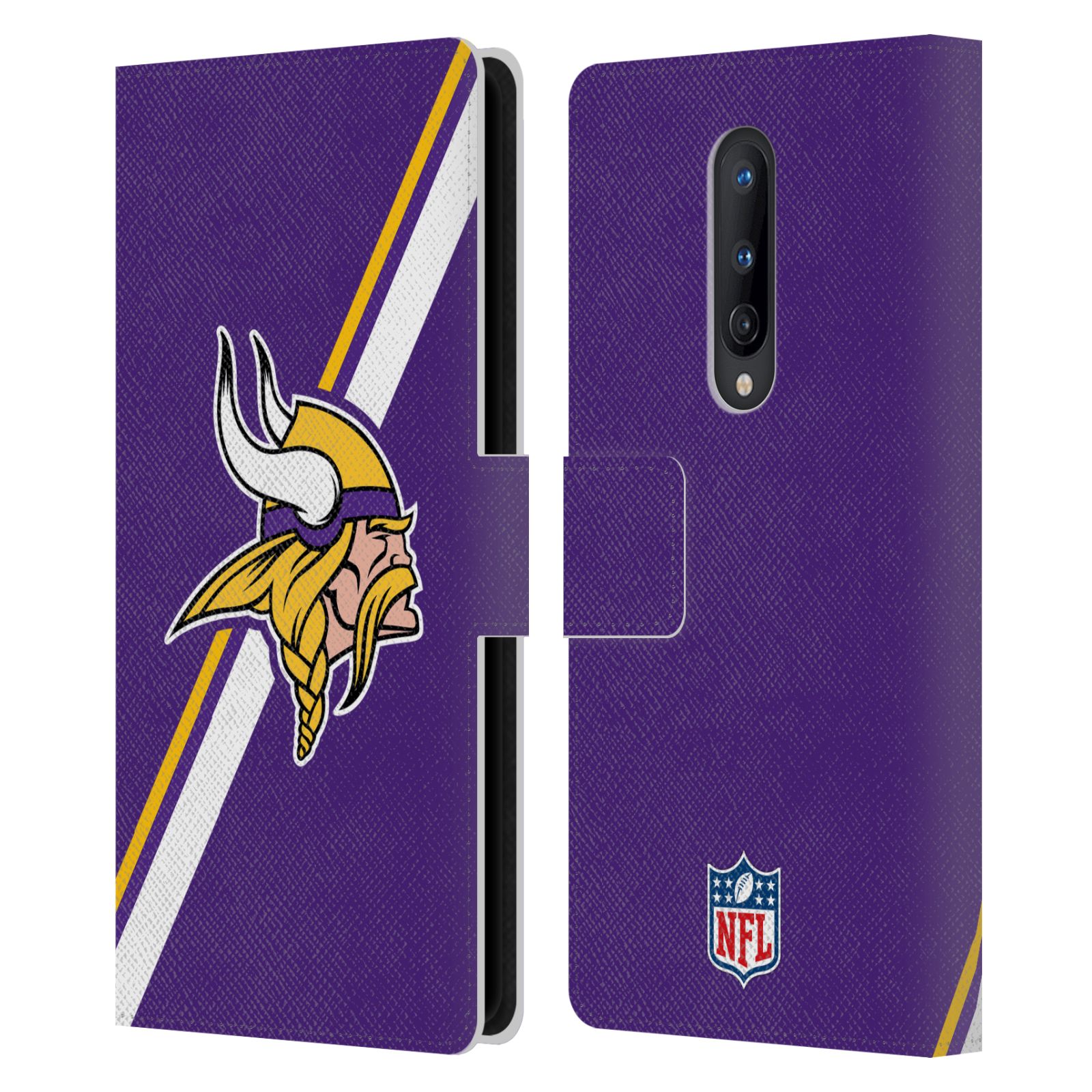 OFFICIAL NFL MINNESOTA VIKINGS LOGO LEATHER BOOK WALLET CASE FOR ONEPLUS PHONES - Picture 13 of 13