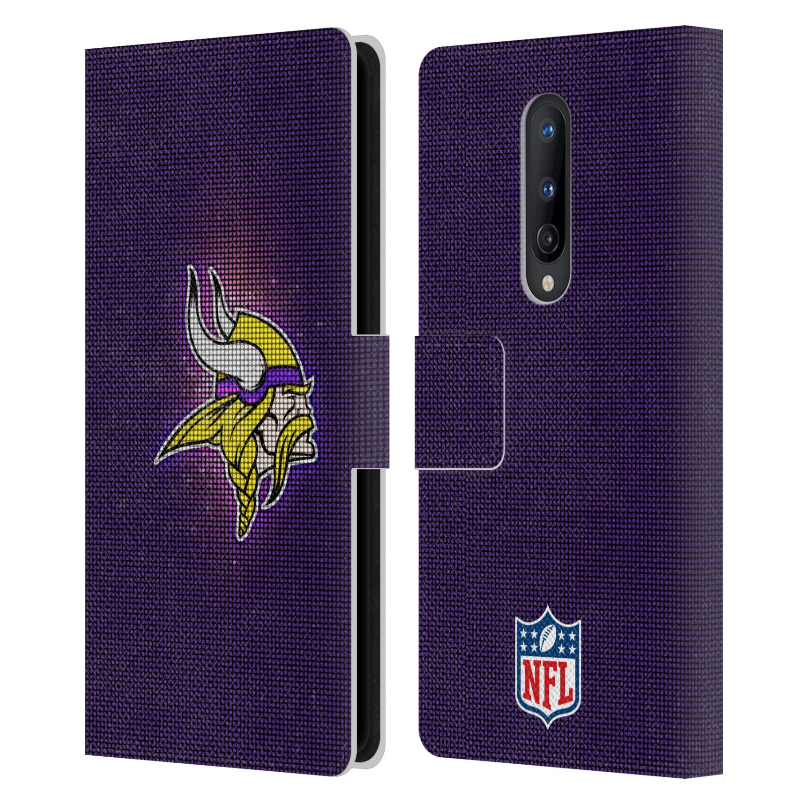 NFL MINNESOTA VIKINGS ARTWORK LEATHER BOOK WALLET CASE FOR BLACKBERRY ONEPLUS - Picture 7 of 10