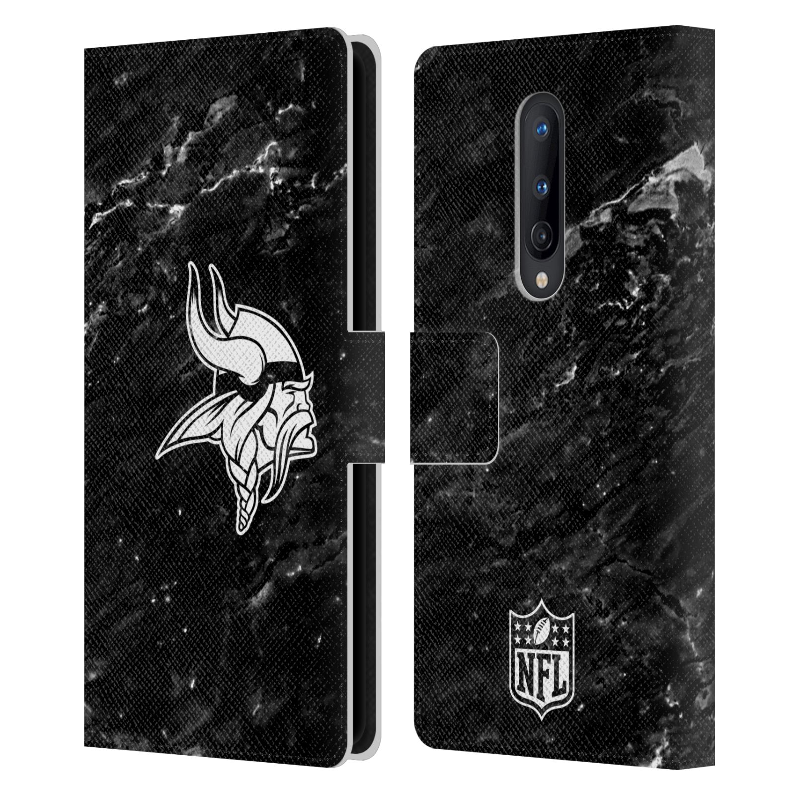 NFL MINNESOTA VIKINGS ARTWORK LEATHER BOOK WALLET CASE FOR BLACKBERRY ONEPLUS - Picture 8 of 10